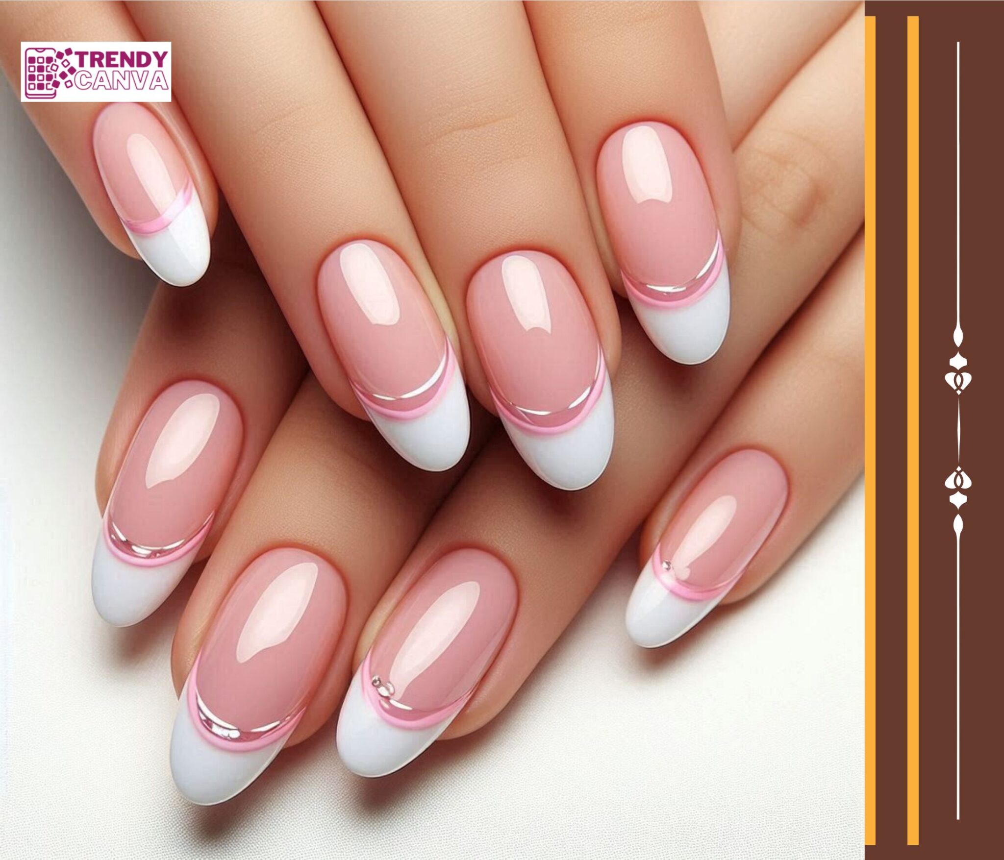 Pink French Tip Nail Designs