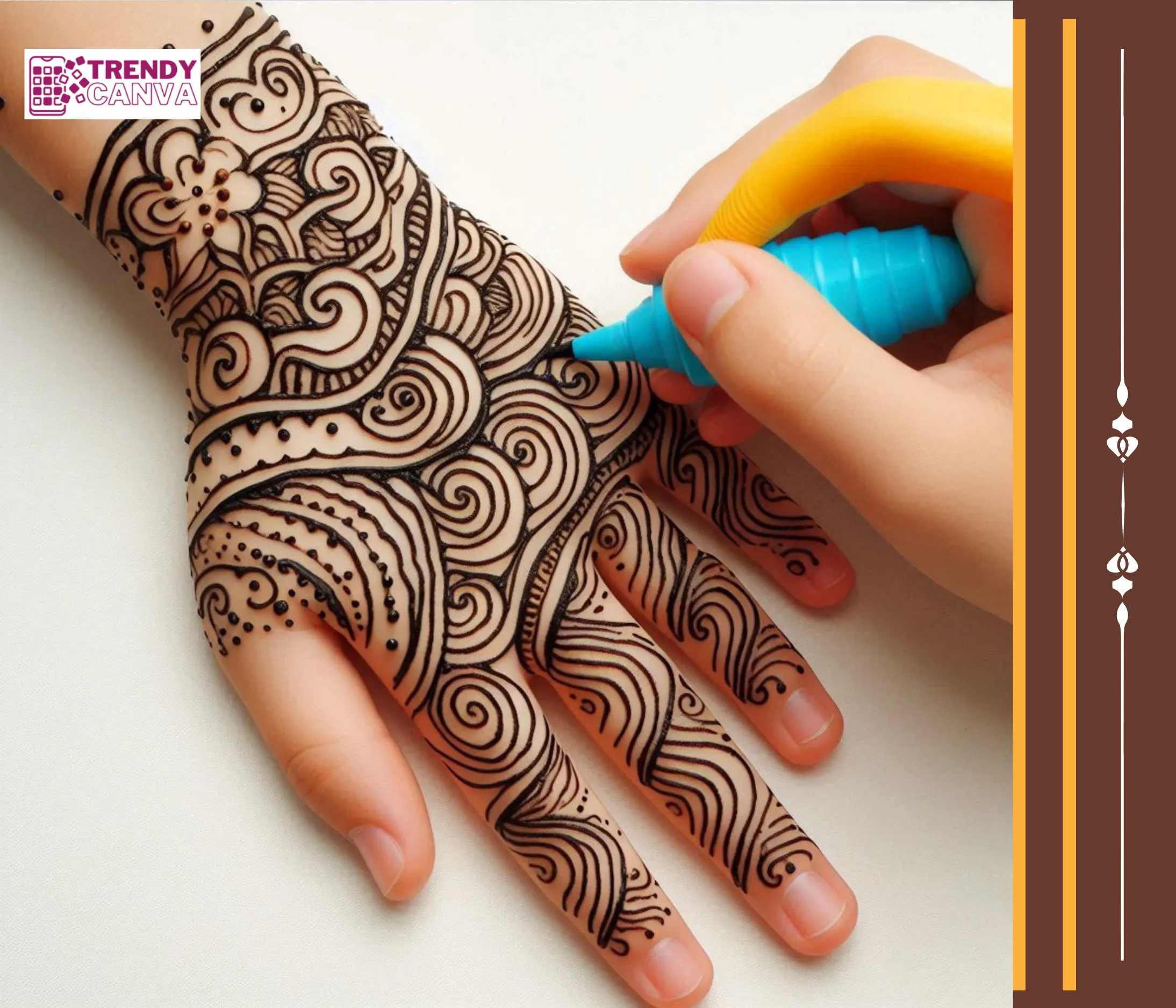 Wavy Wonders Mehndi Designs