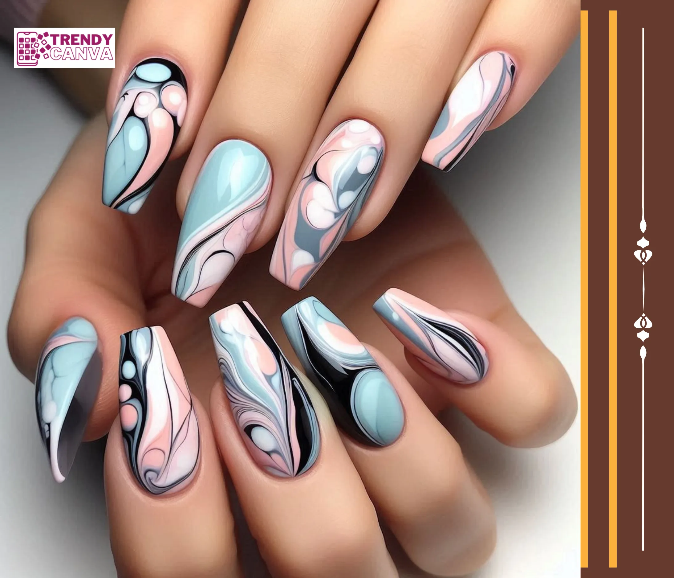 Marbled Masterpiece Nails