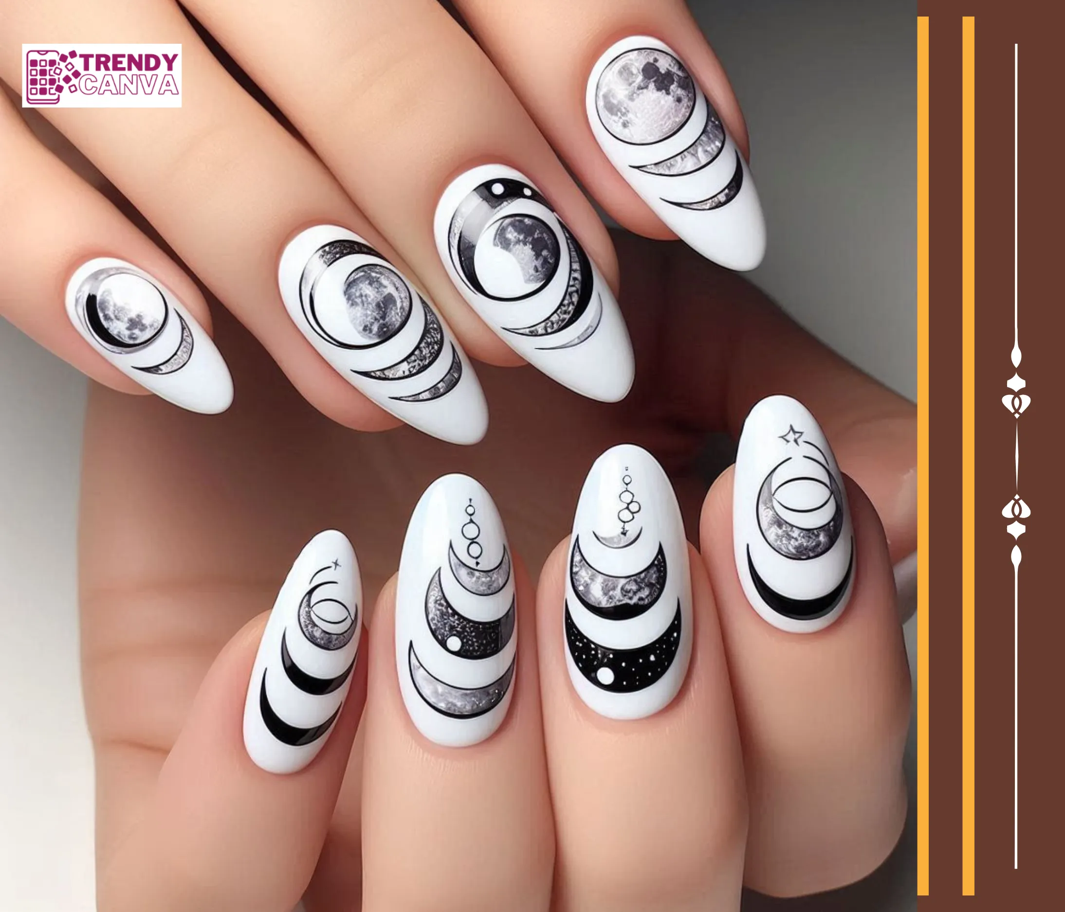 Phases of the Moon Nails