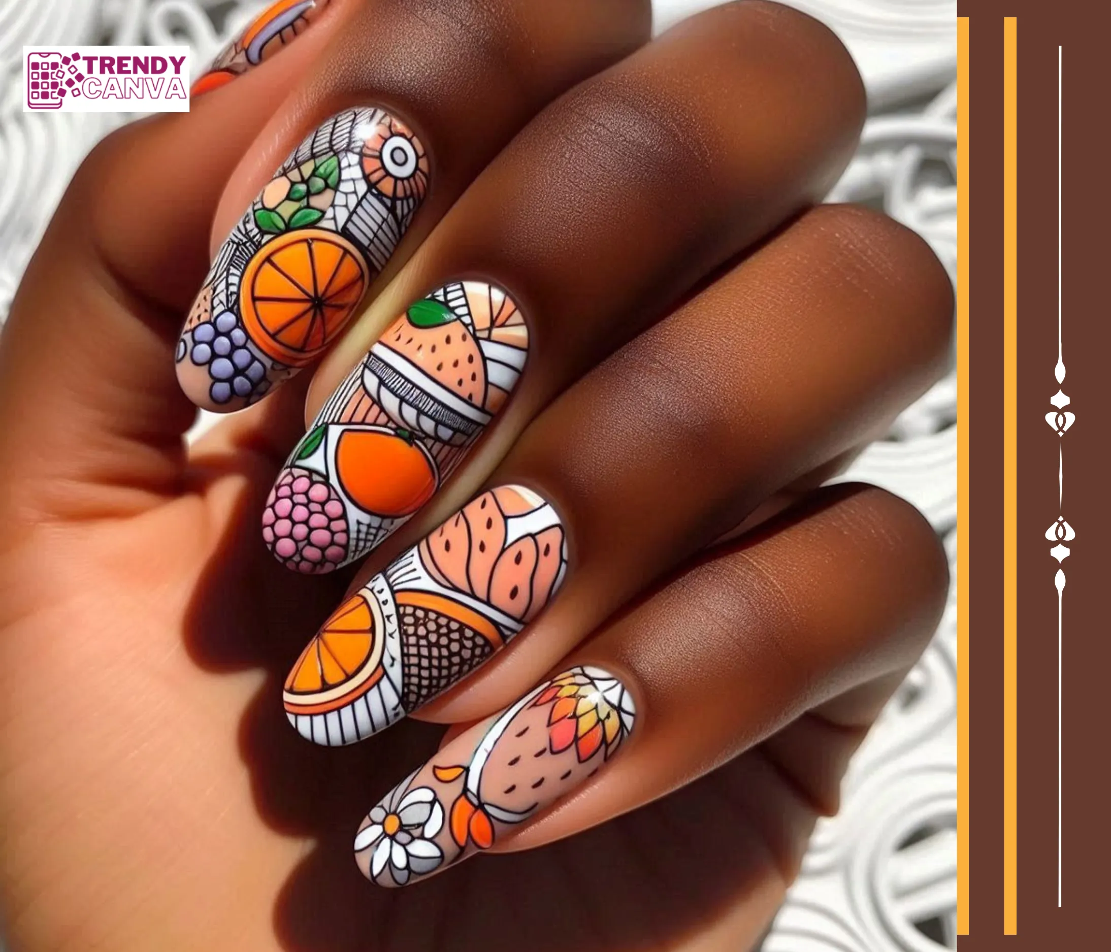 Think Outside the Box: Abstract Fruit Nails