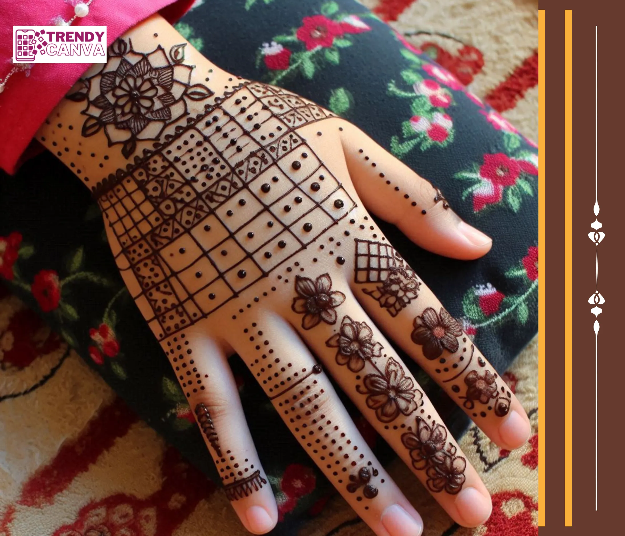 Grid & Glam Mehndi Designs