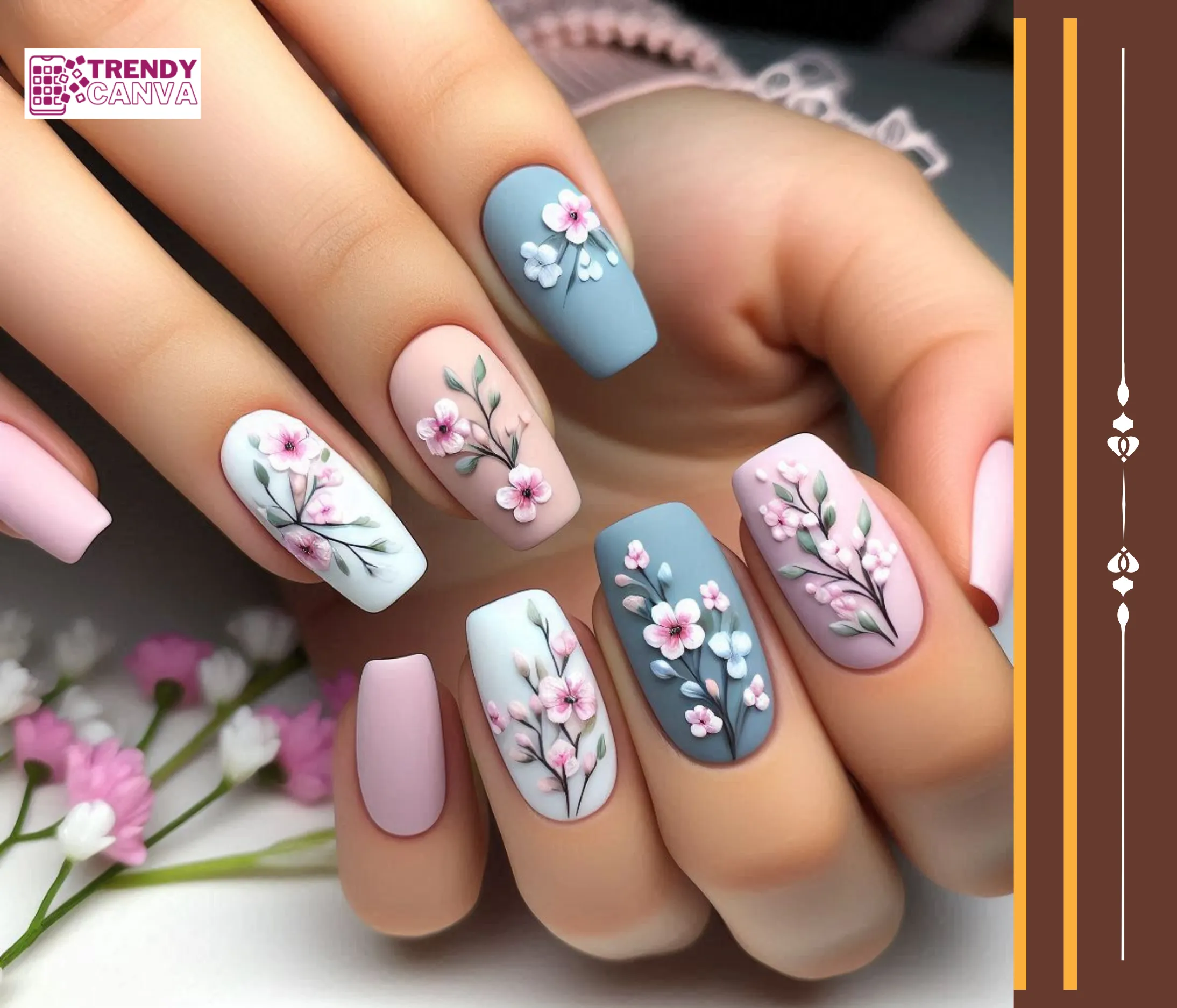 Floral Fantasy Nails