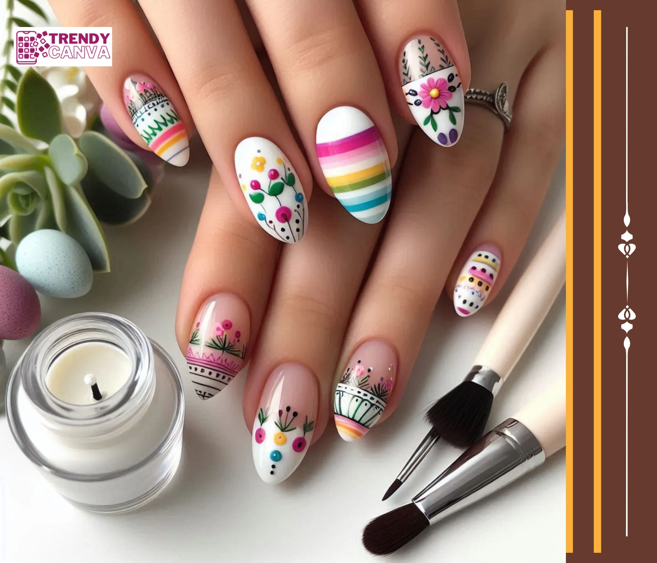 Fiesta Fun with Finishing Touches Nails