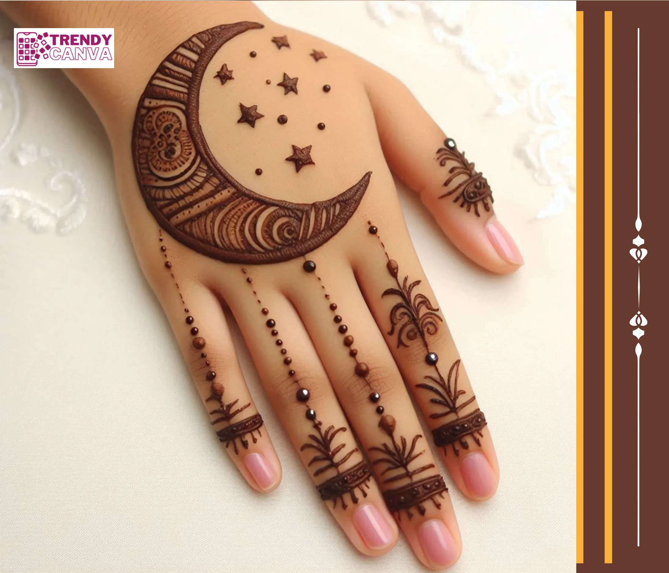 Moon Magic Mehndi Designs