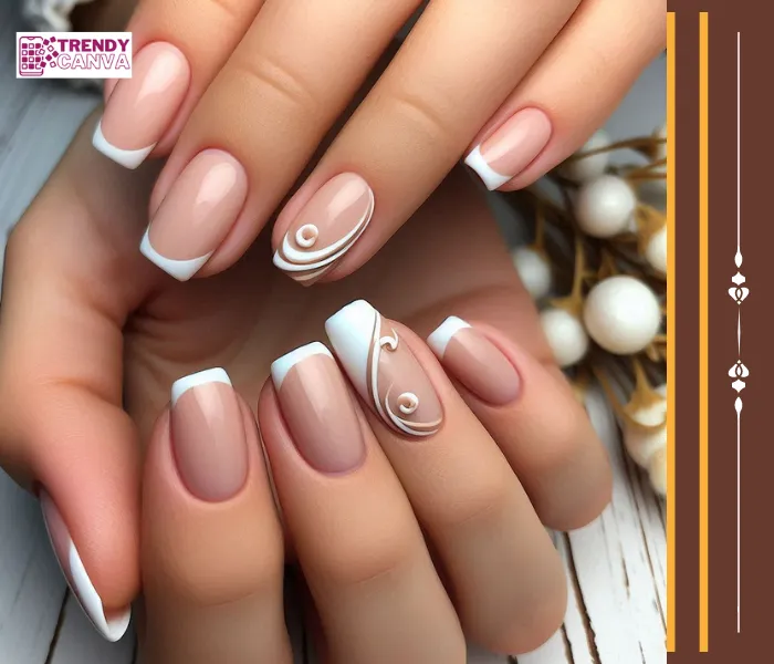 French Mani with a Twist Nail Designs