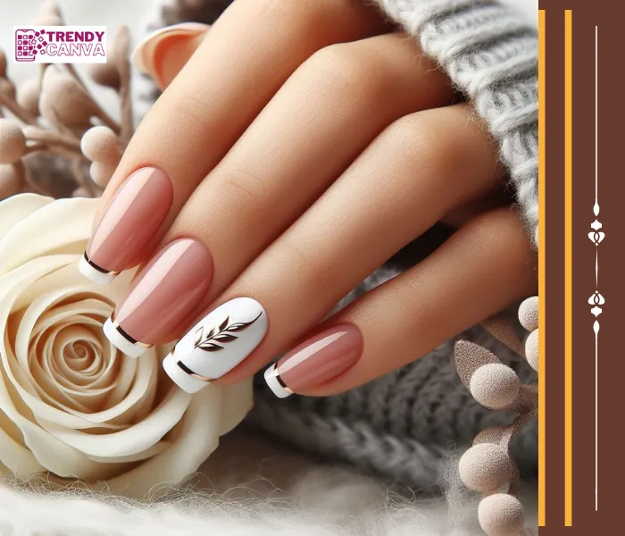 French Mani with a Twist Nail Designs