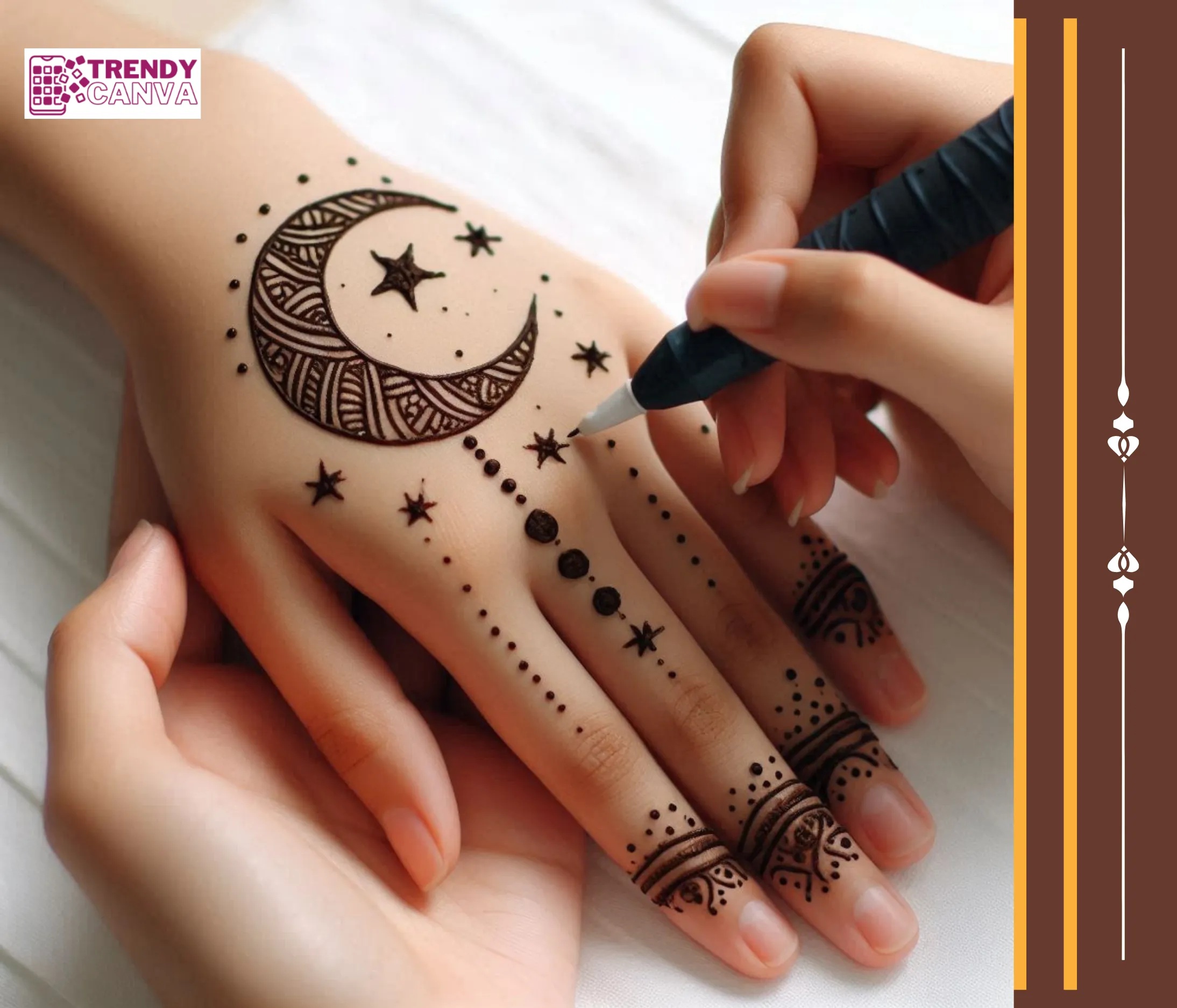 Moon Magic Mehndi Designs