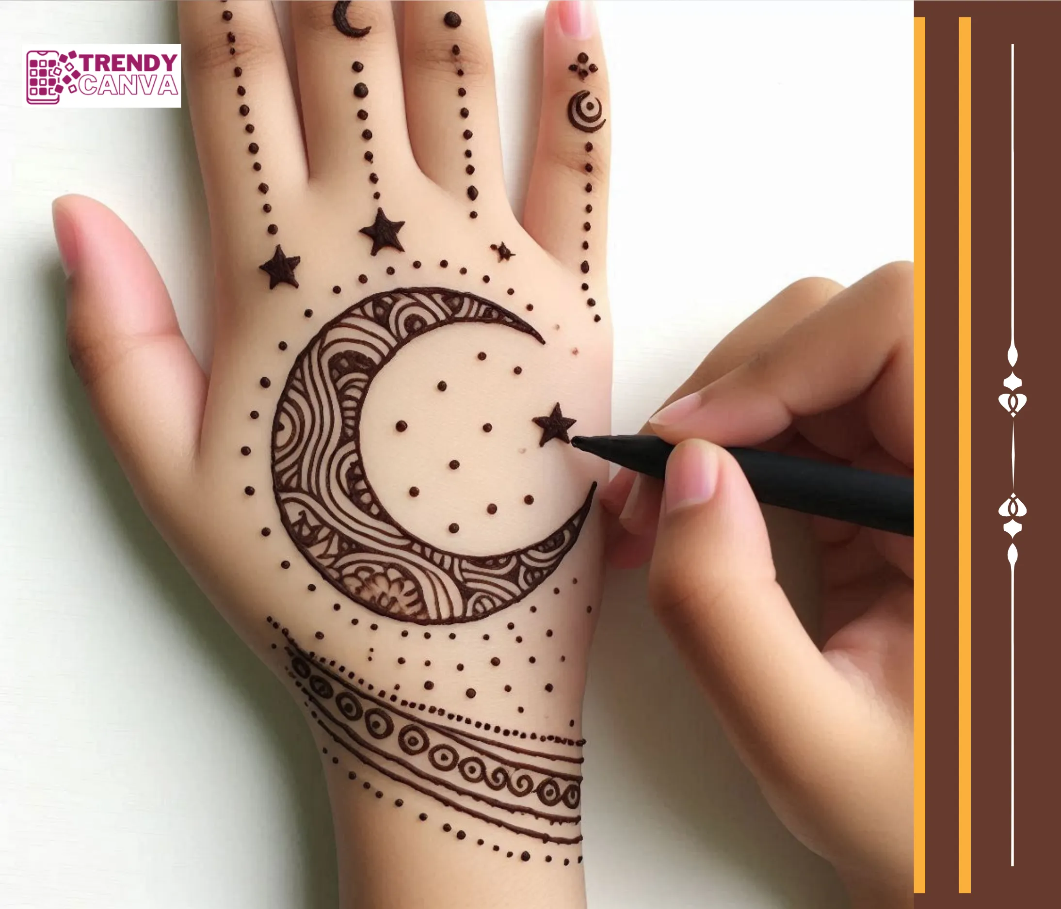 Moon Magic Mehndi Designs