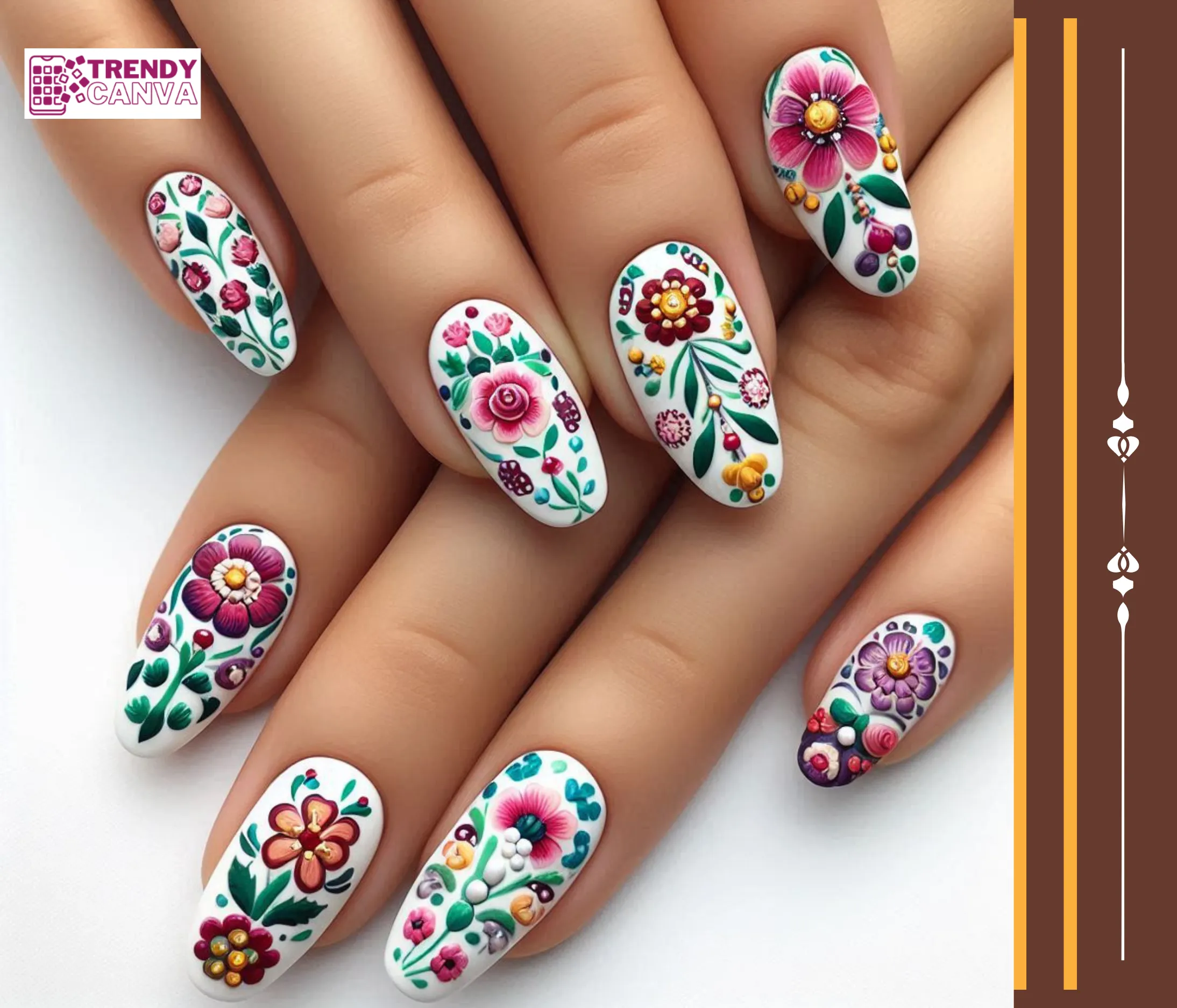 Fiesta Fun with Finishing Touches Nails