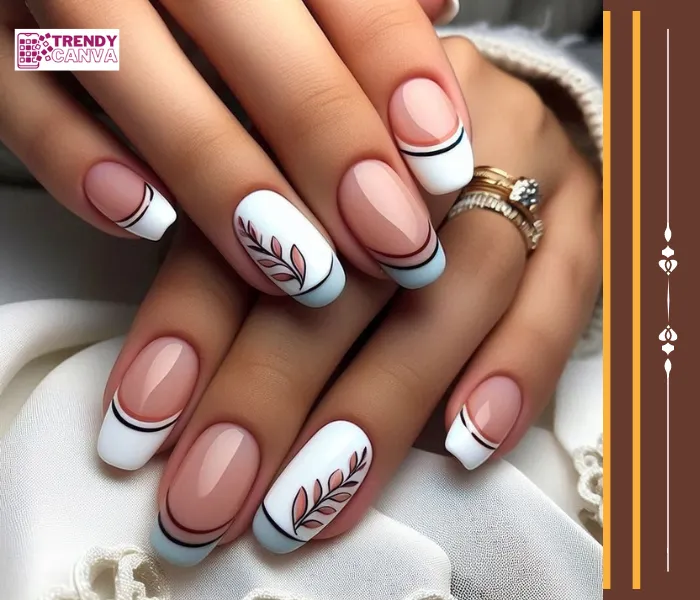 French Mani with a Twist Nail Designs