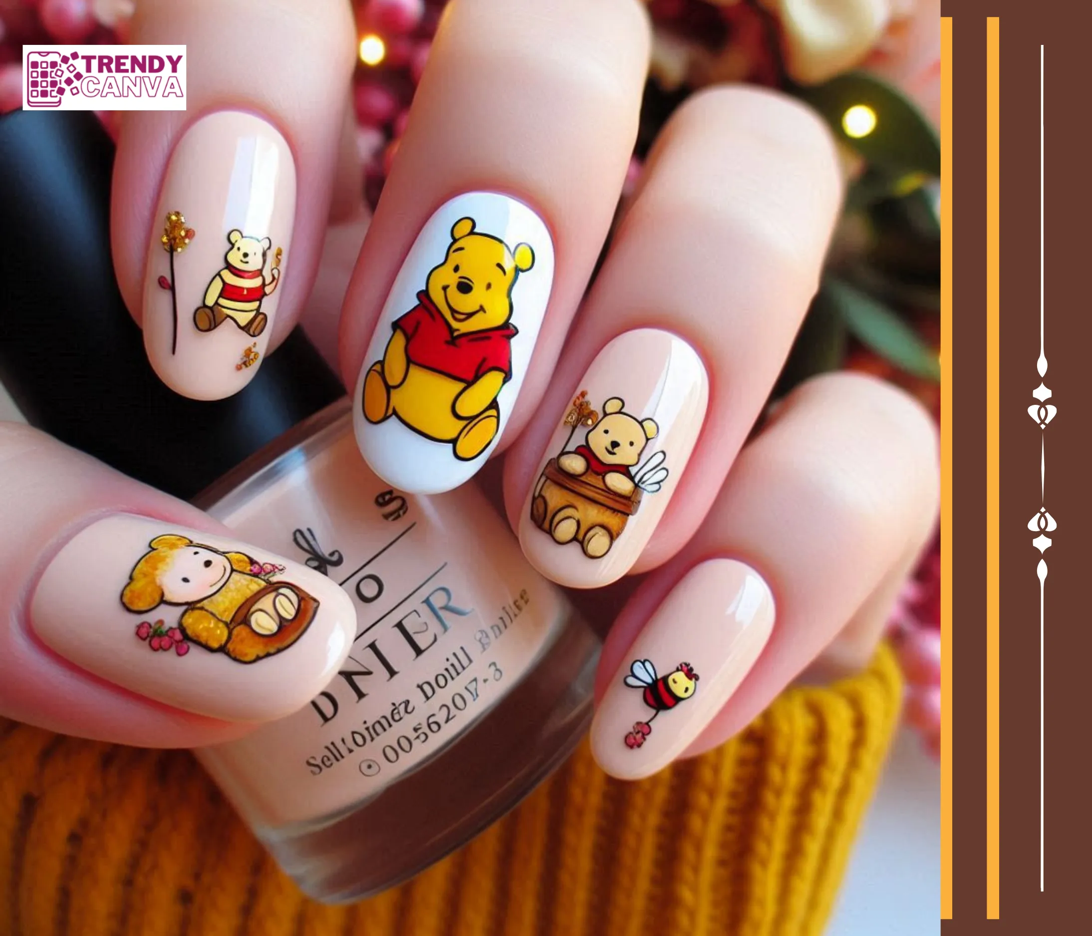 Classic Pooh Bear Nails