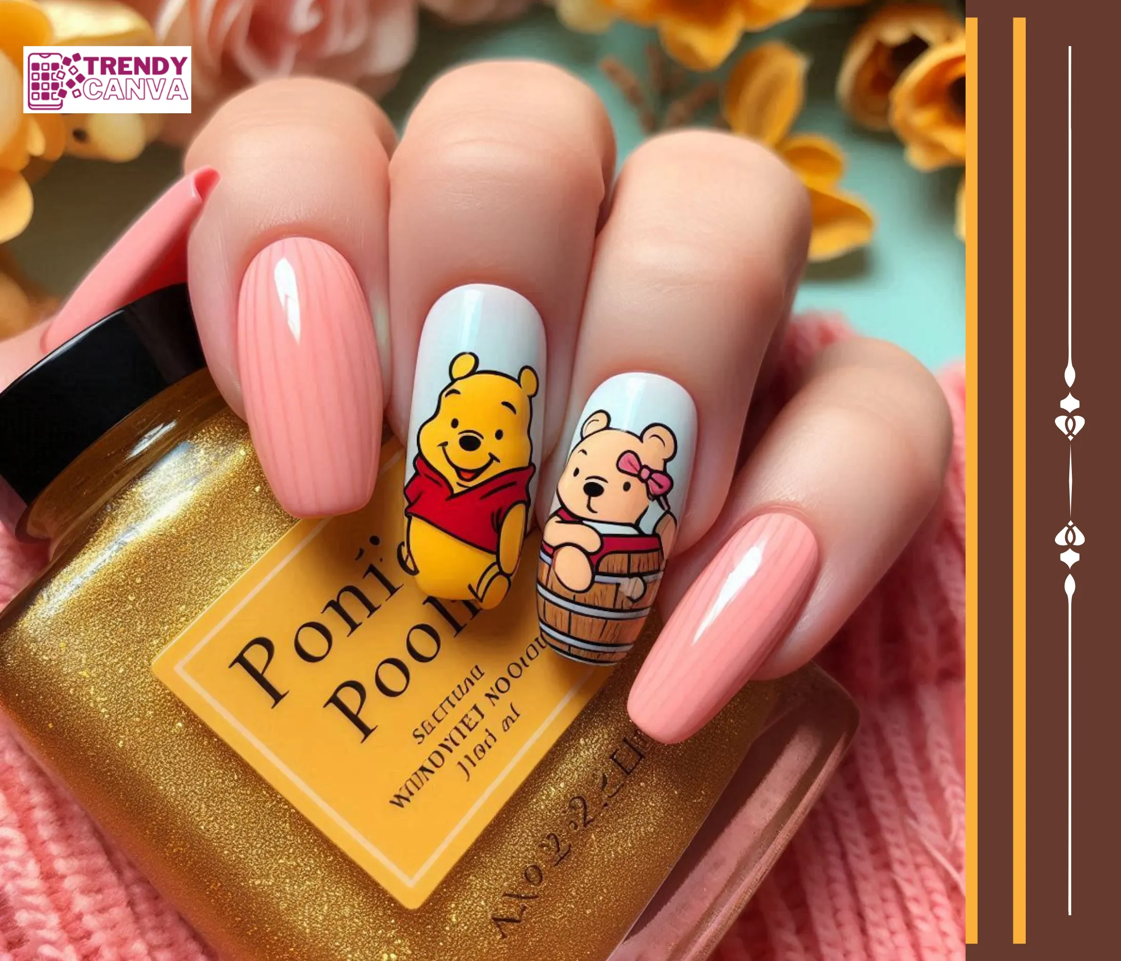 Classic Pooh Bear Nails