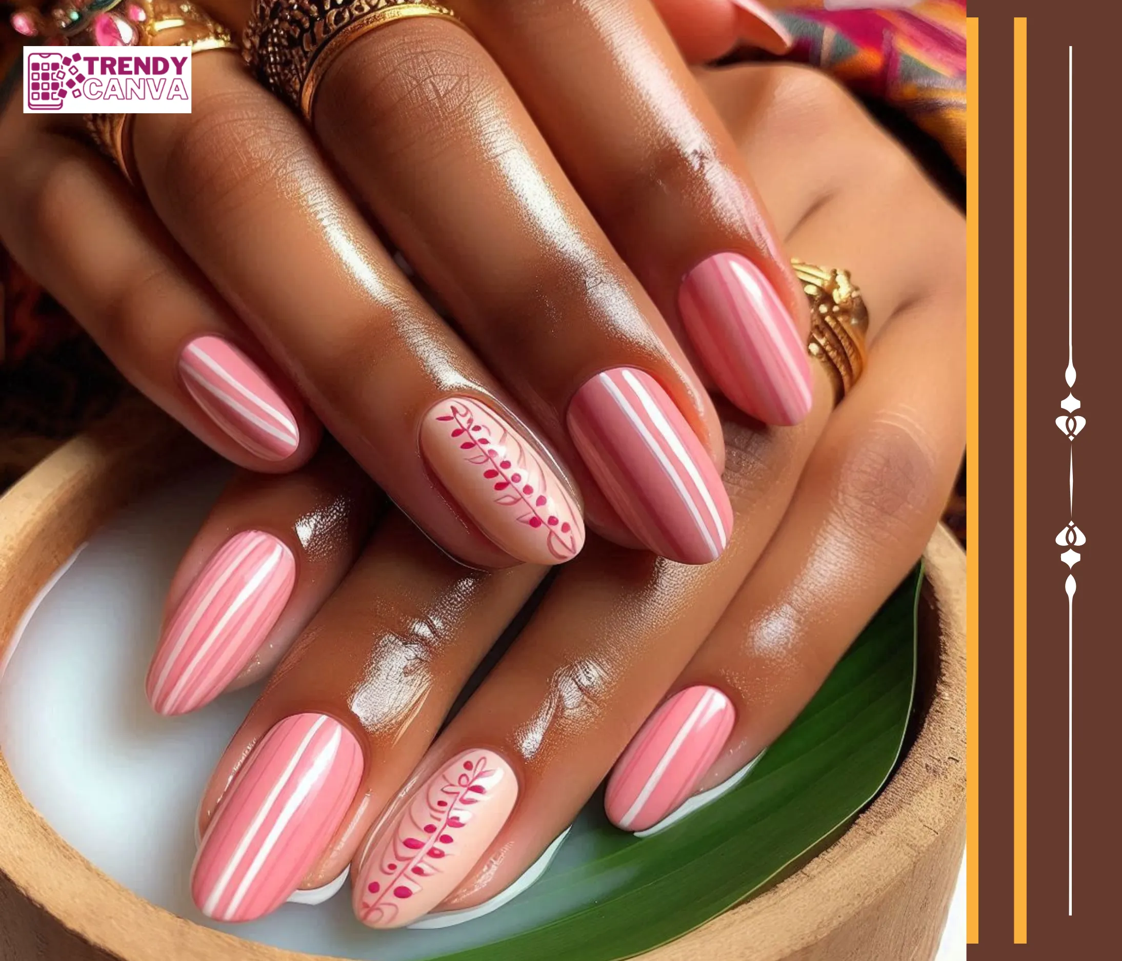 Mismatched Pink Nail Designs