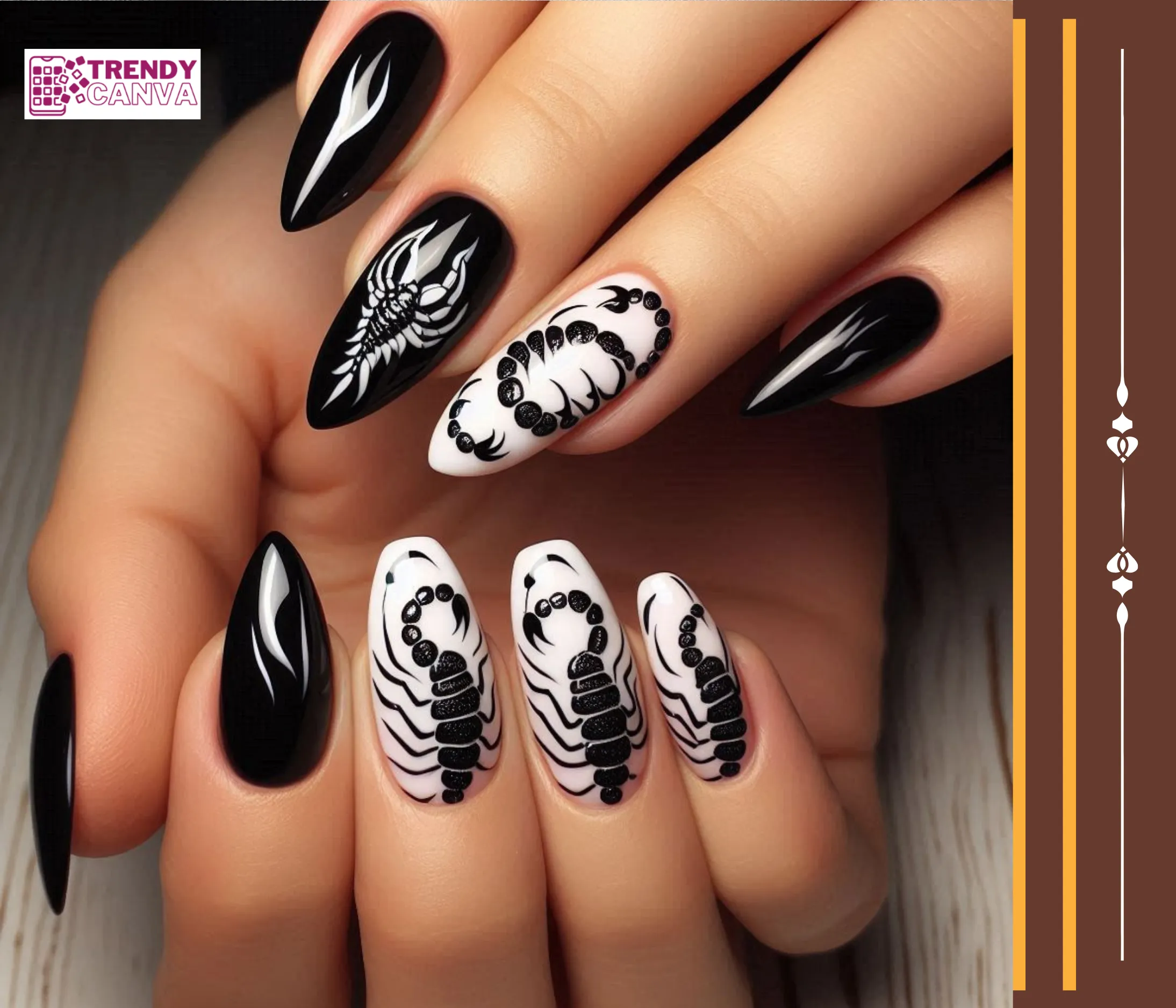 Playful Scorpions Nails