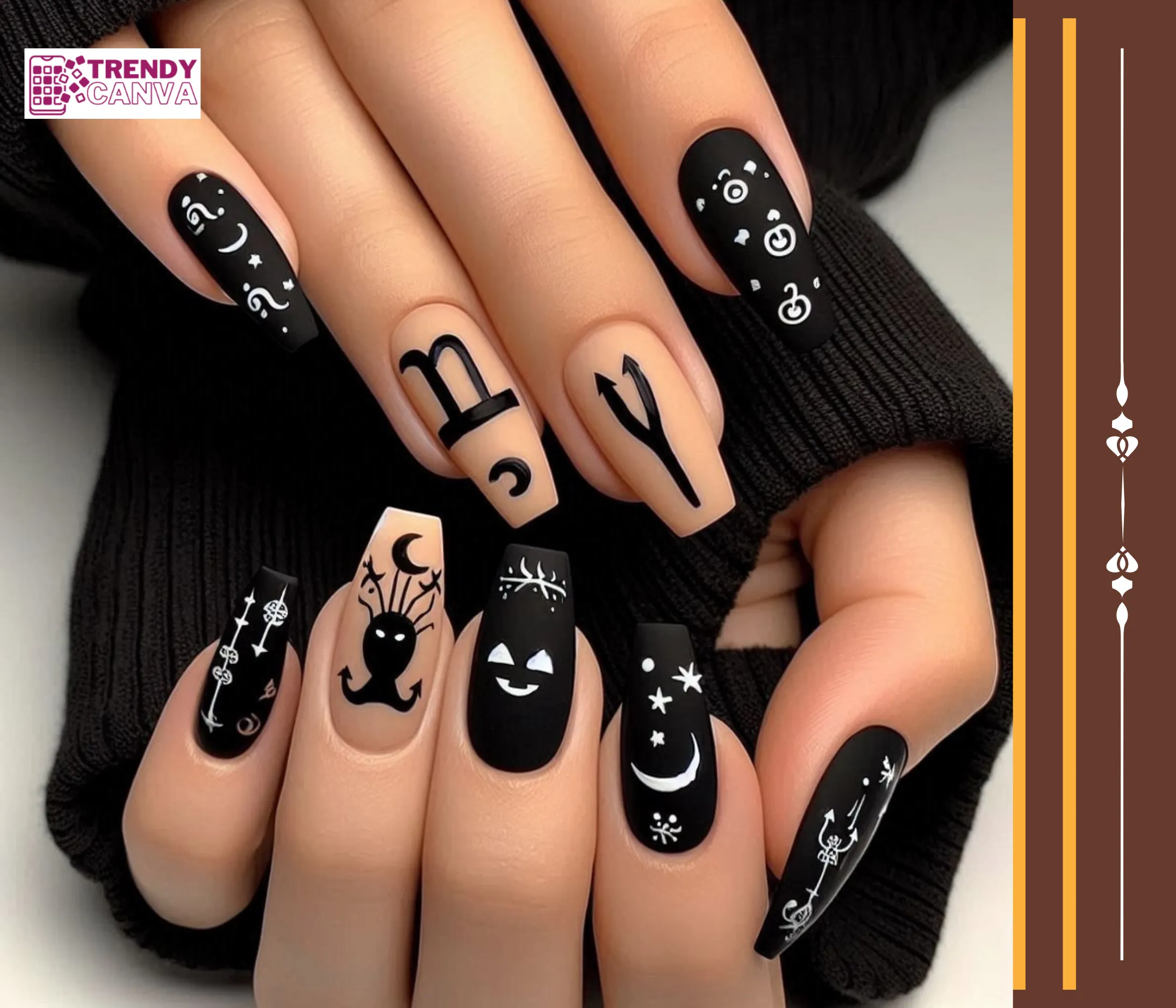 Spooky Scales Libra Nail Designs