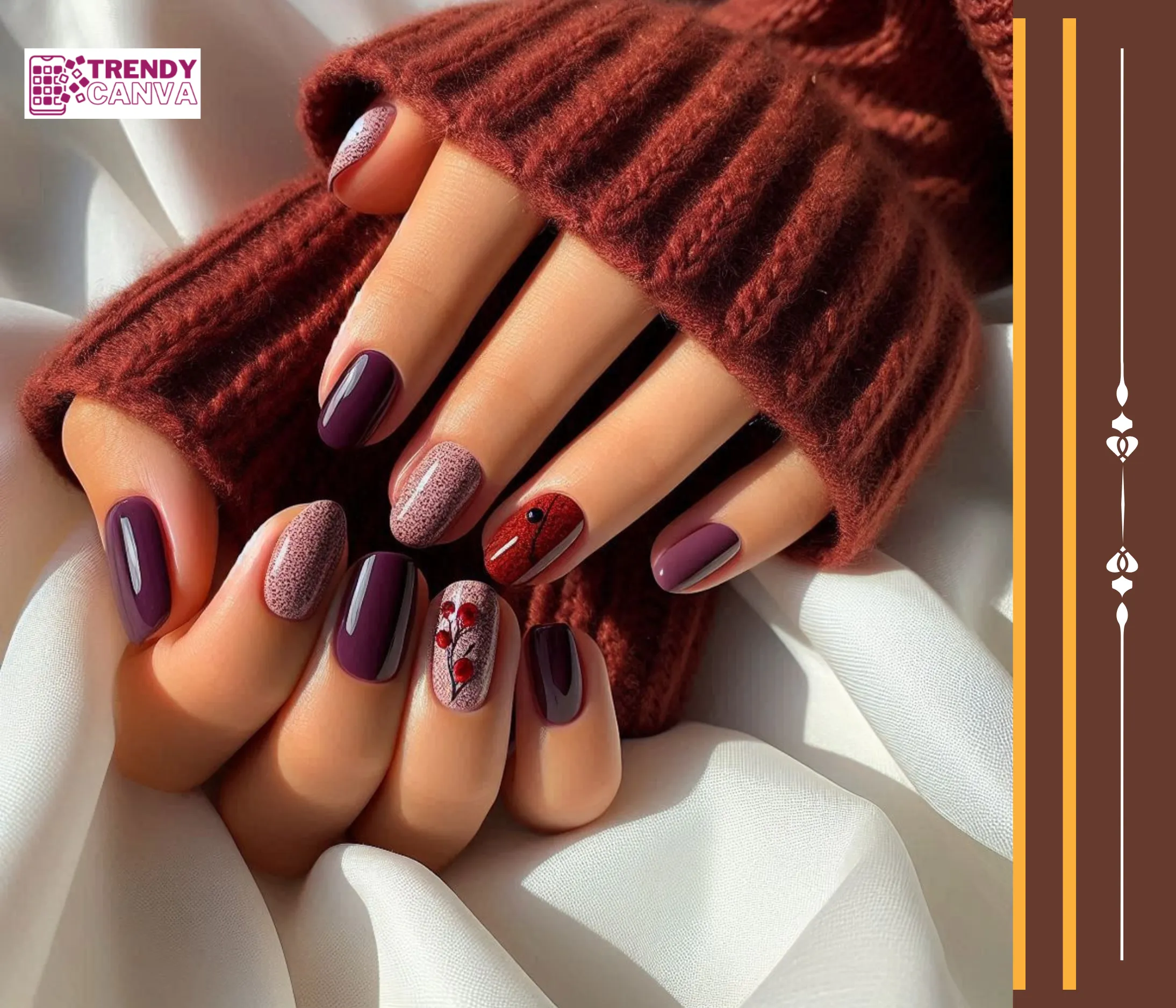 Plum & Burgundy Nails for Fall 