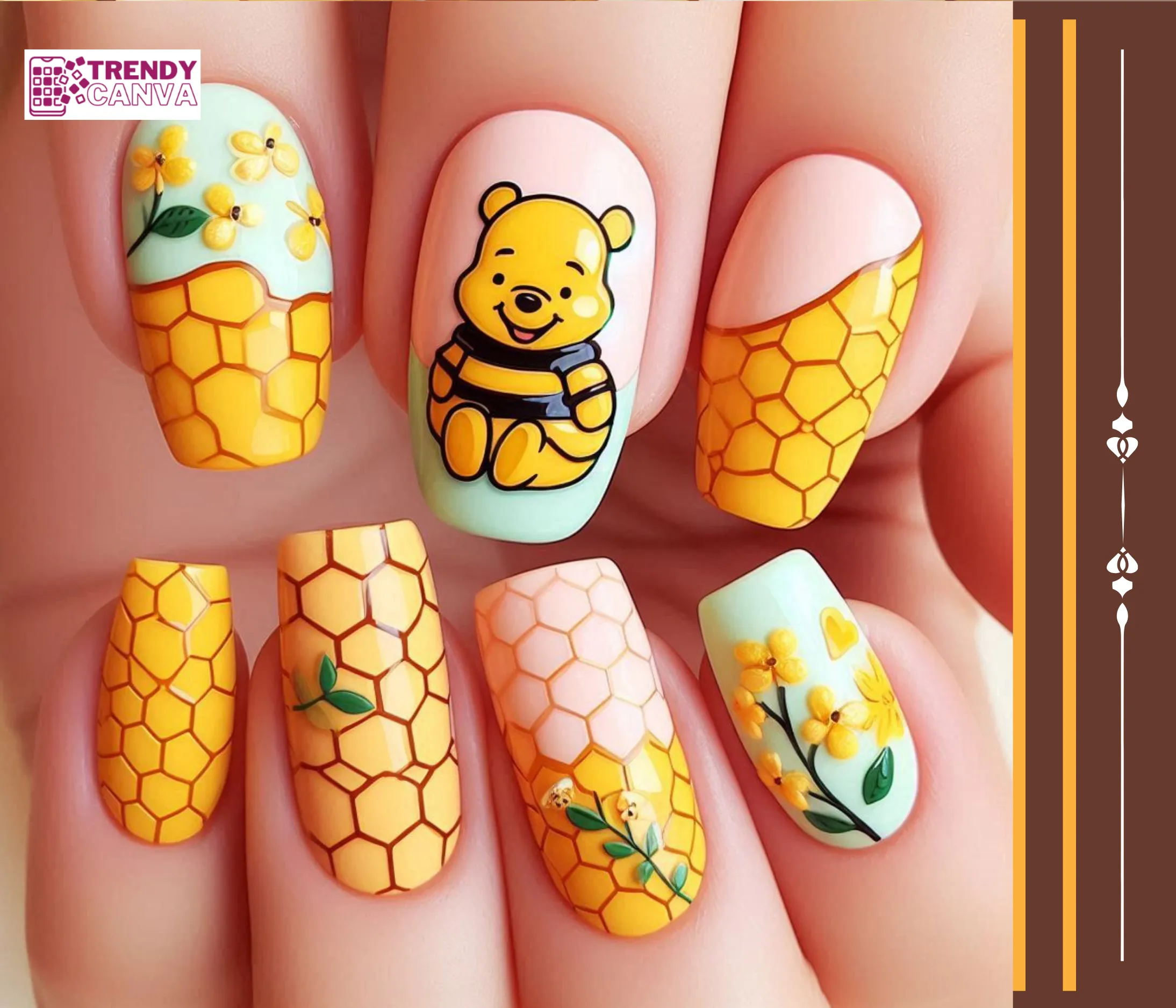 Honeycomb Delight Nails