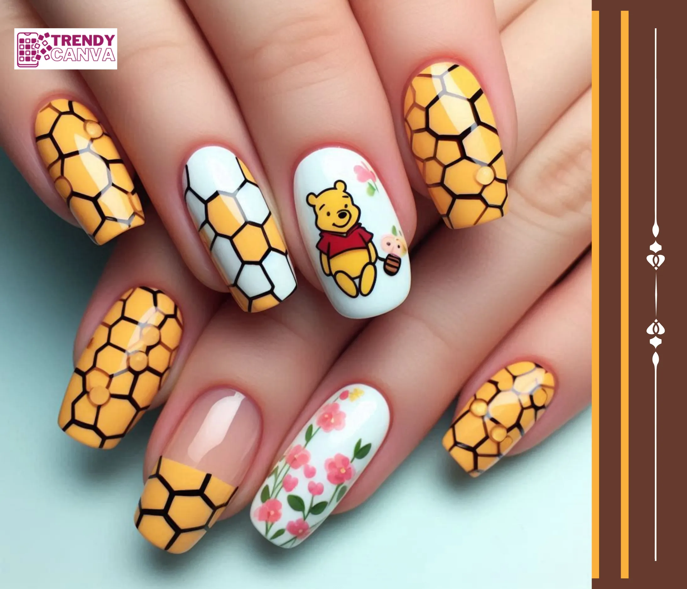 Honeycomb Delight Nails