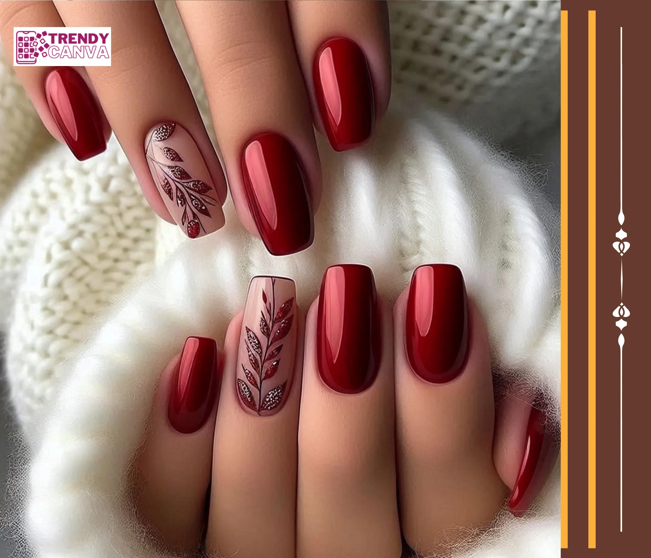 Red Velvet Luxe Nails