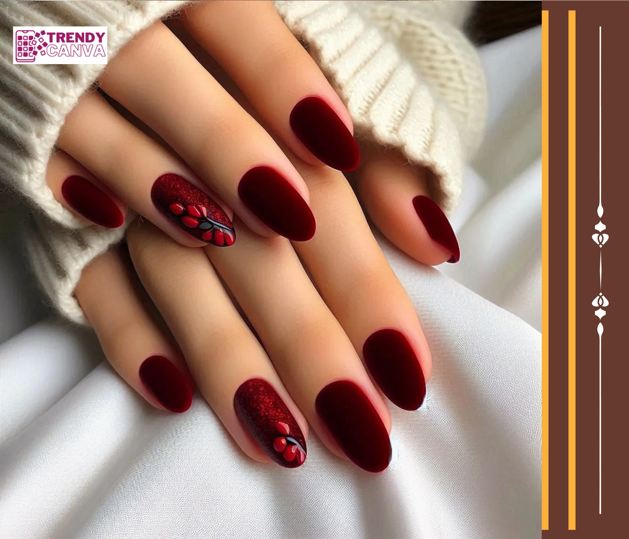 Red Velvet Luxe Nails