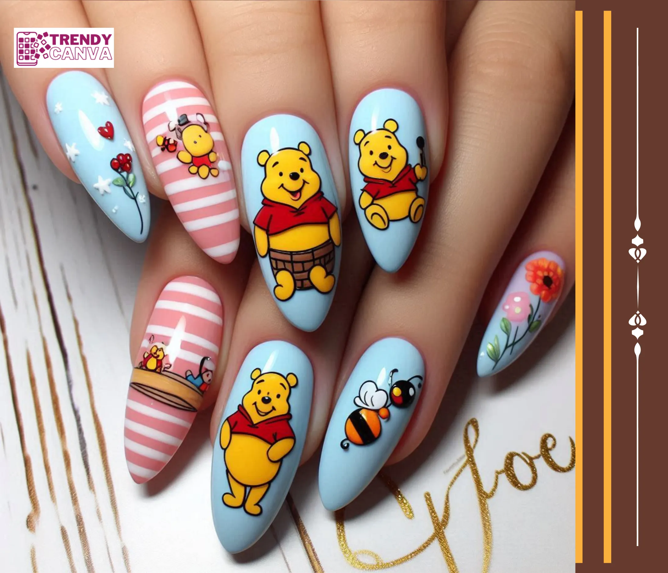 Pooh and Friends Nails