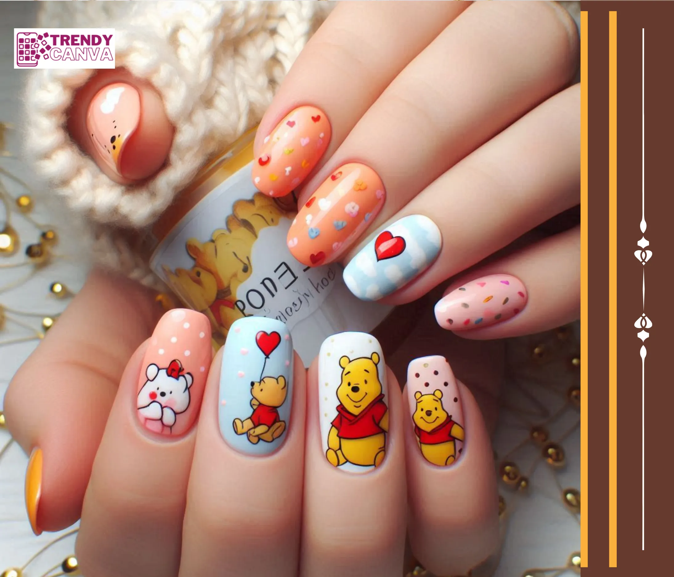 Pooh and Friends Nails