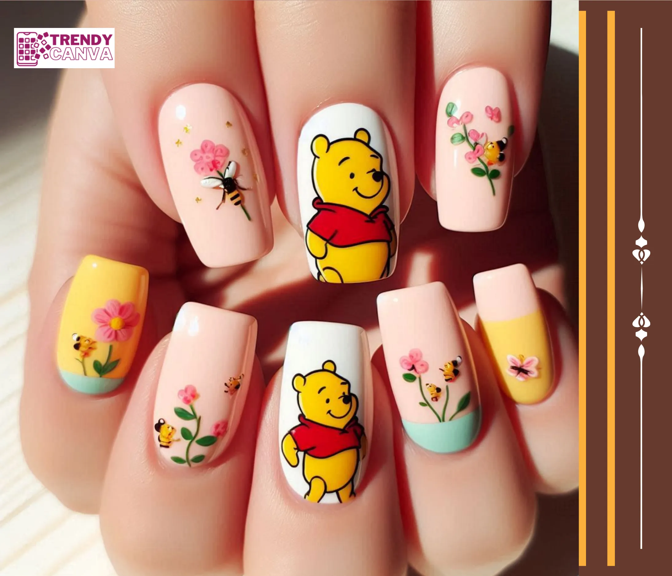 Pooh and Friends Nails