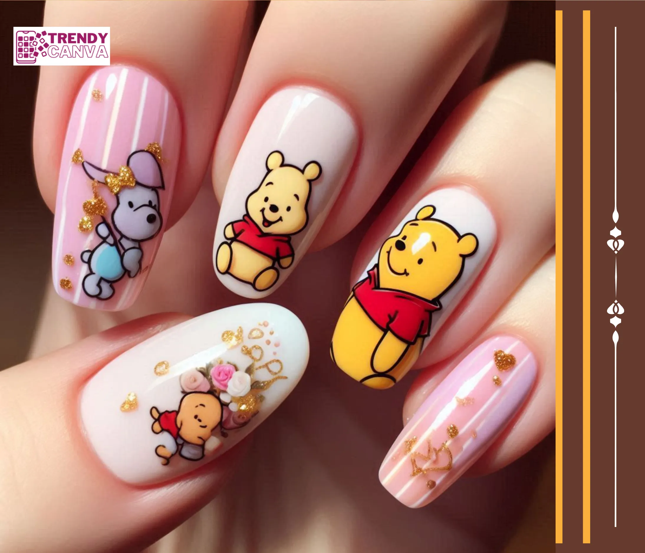 Pooh and Friends Nails