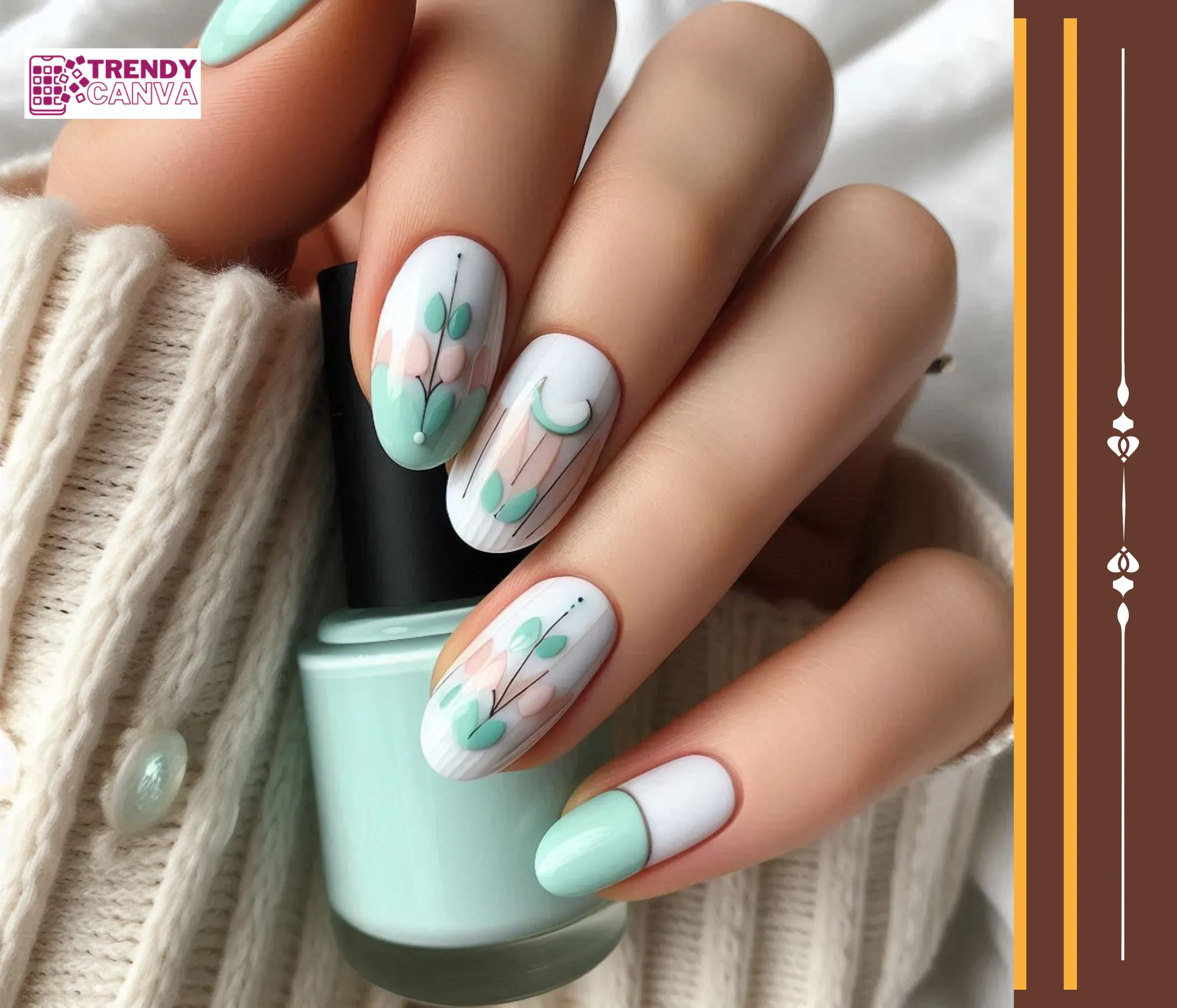 Pastel Spring Almond Nail Designs