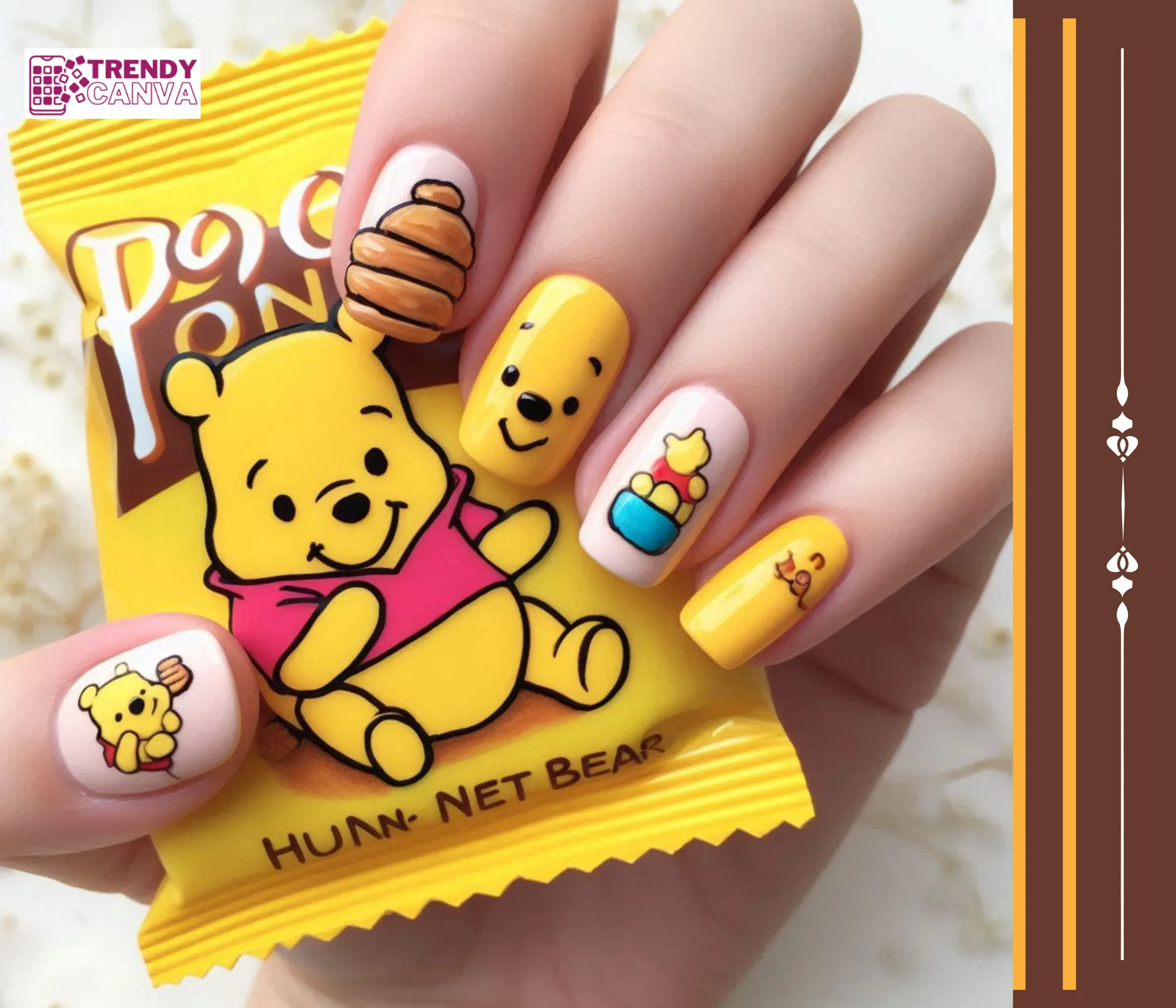 Hunny Bear Snack Time Nails