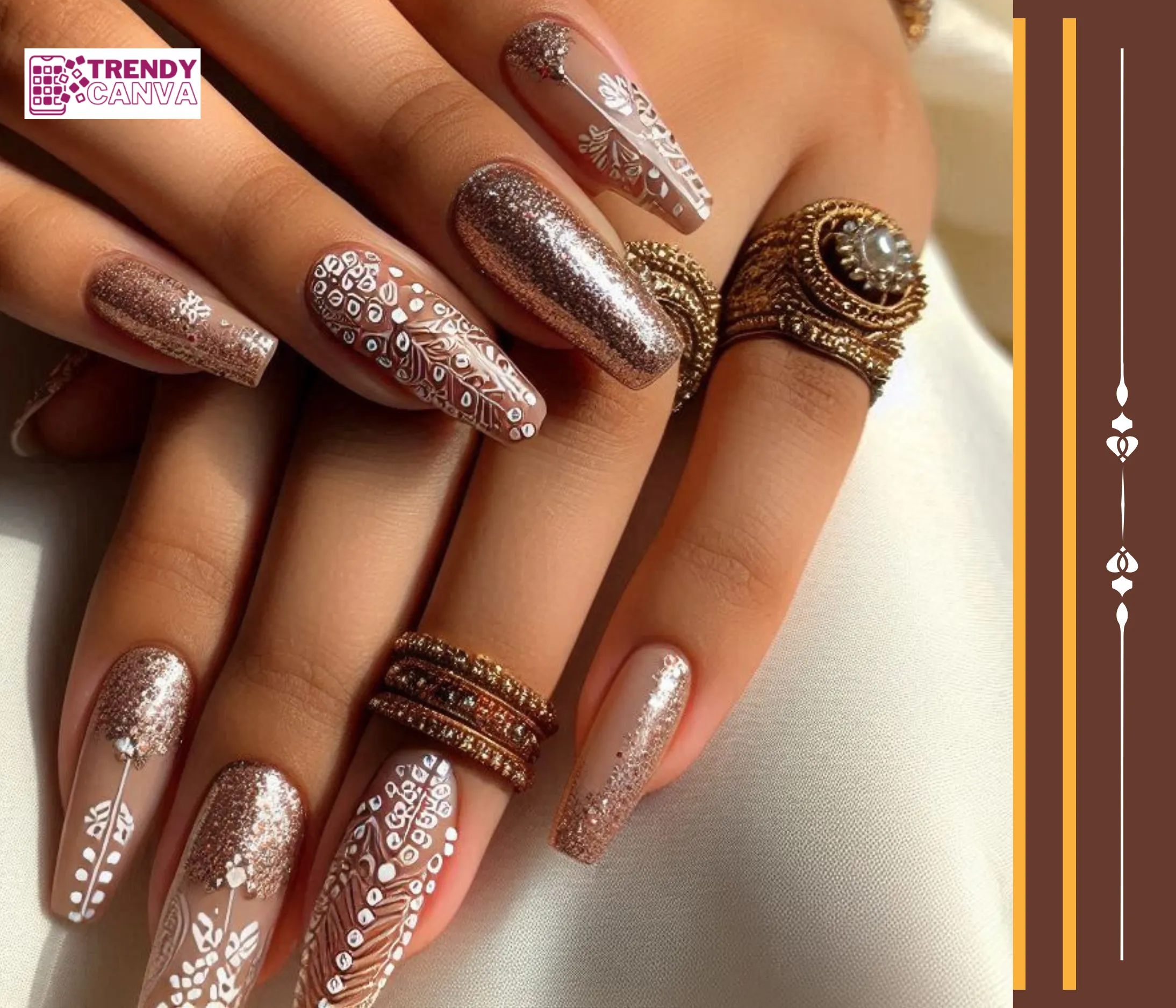 Glitter Accents Nail Designs