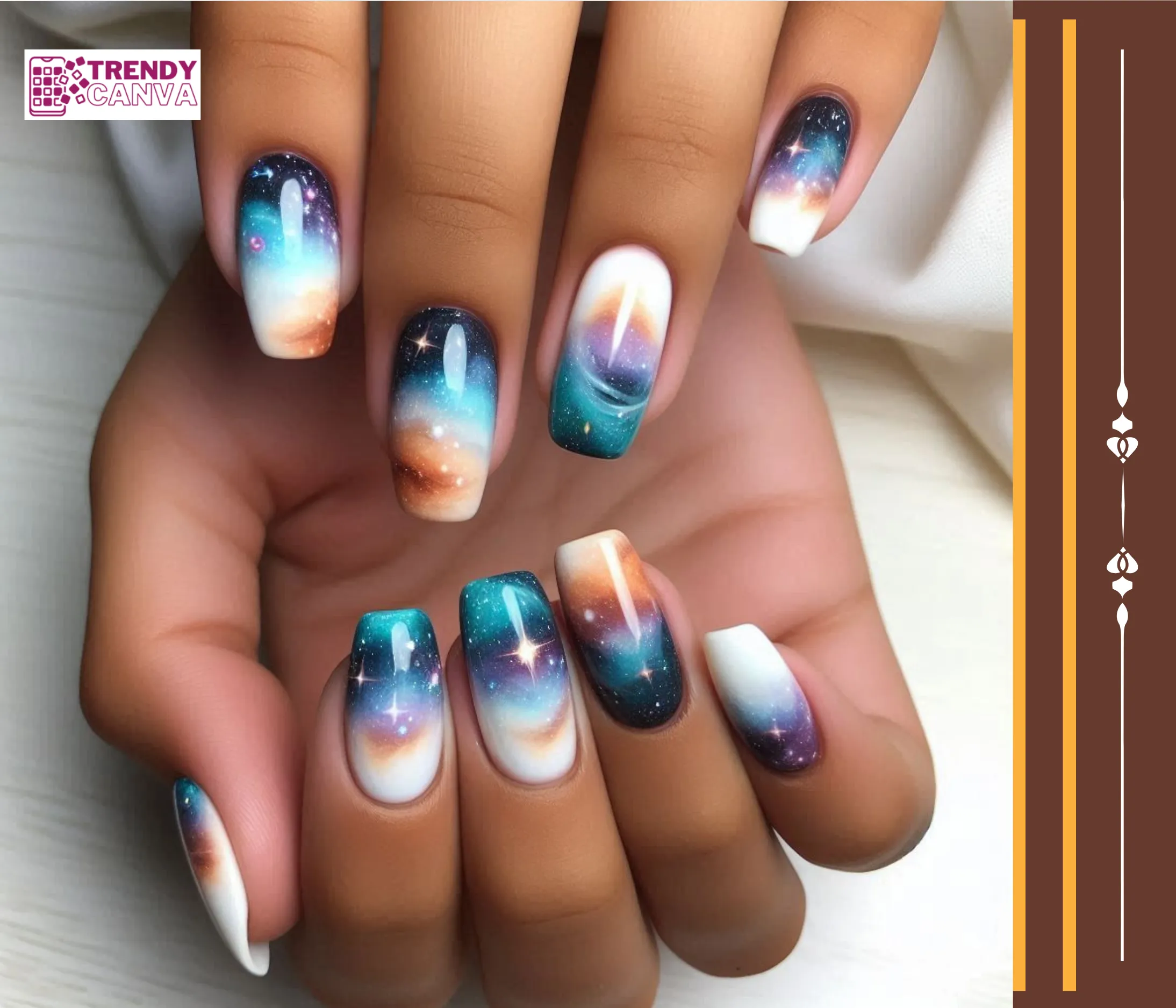 Dreamy Nebula Nail Designs