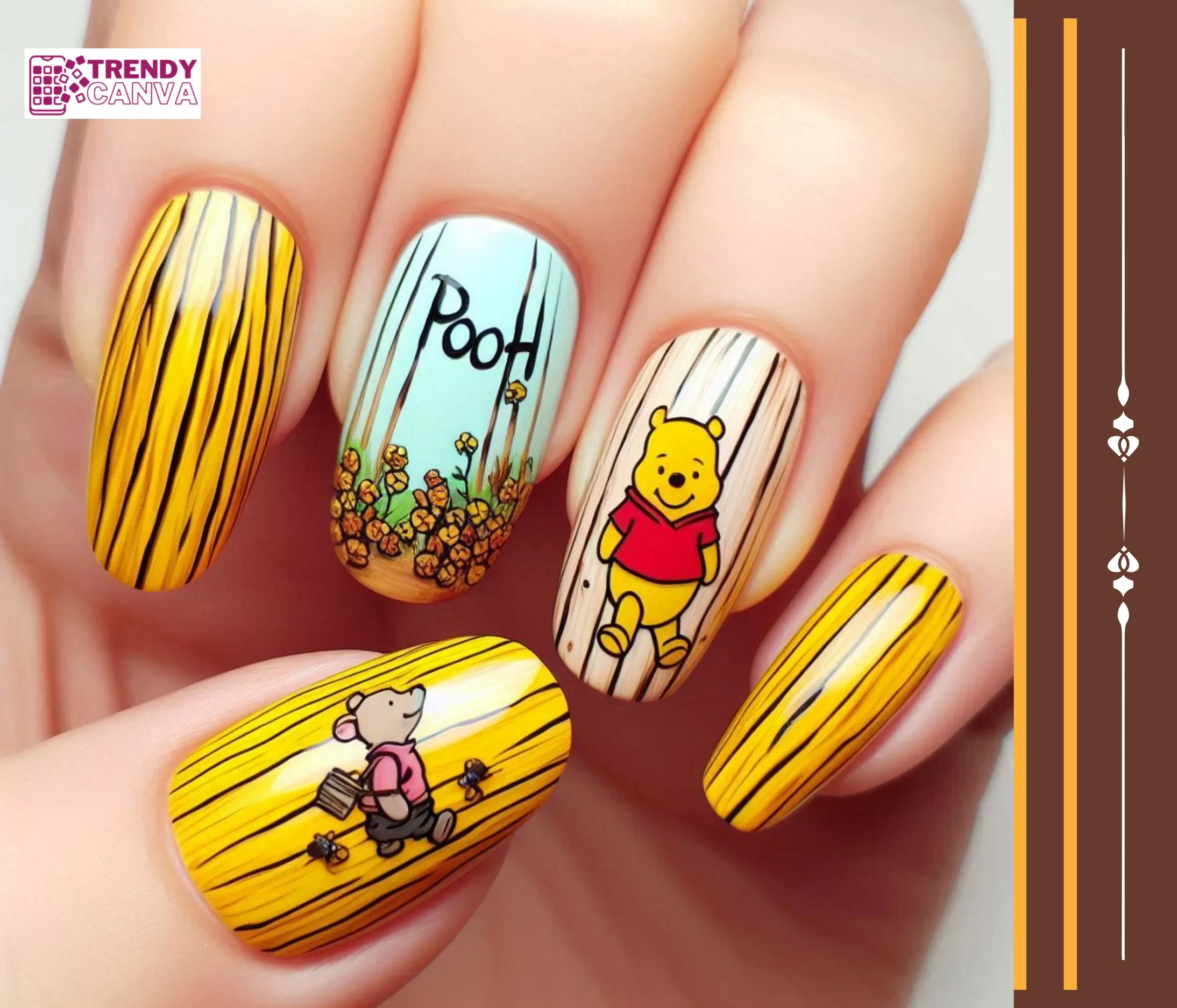 Hunny Bear Snack Time Nails