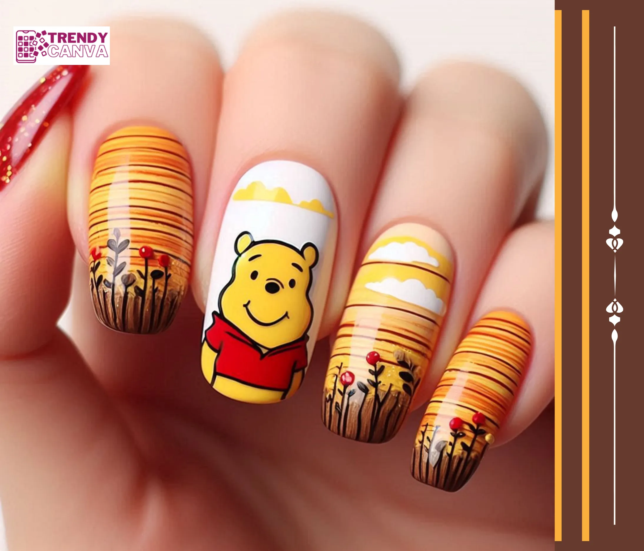 Hunny Bear Snack Time Nails