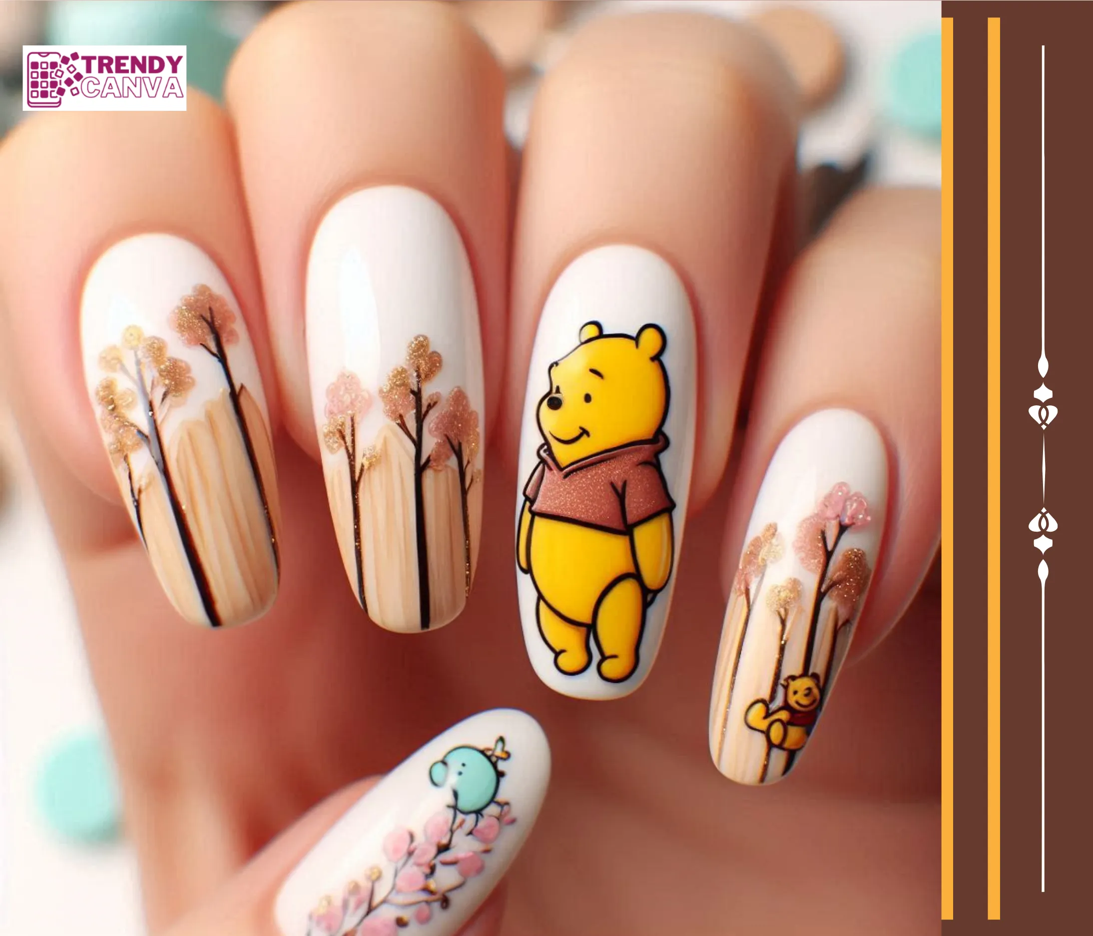 Hunny Bear Snack Time Nails