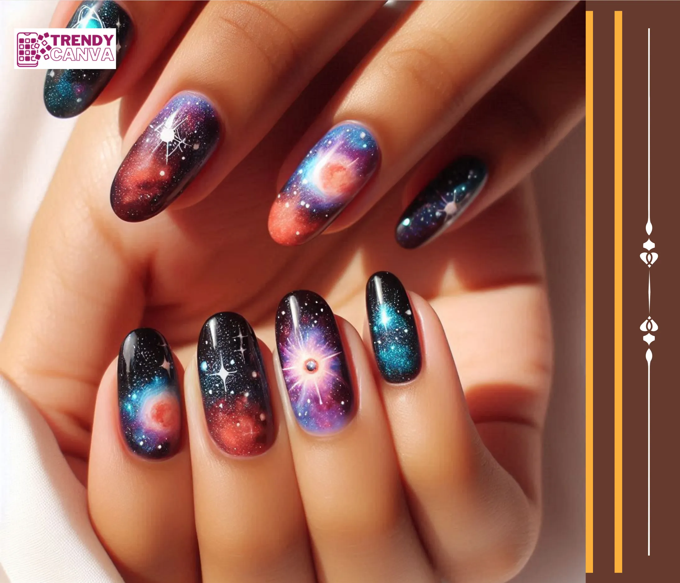 Dreamy Nebula Nail Designs