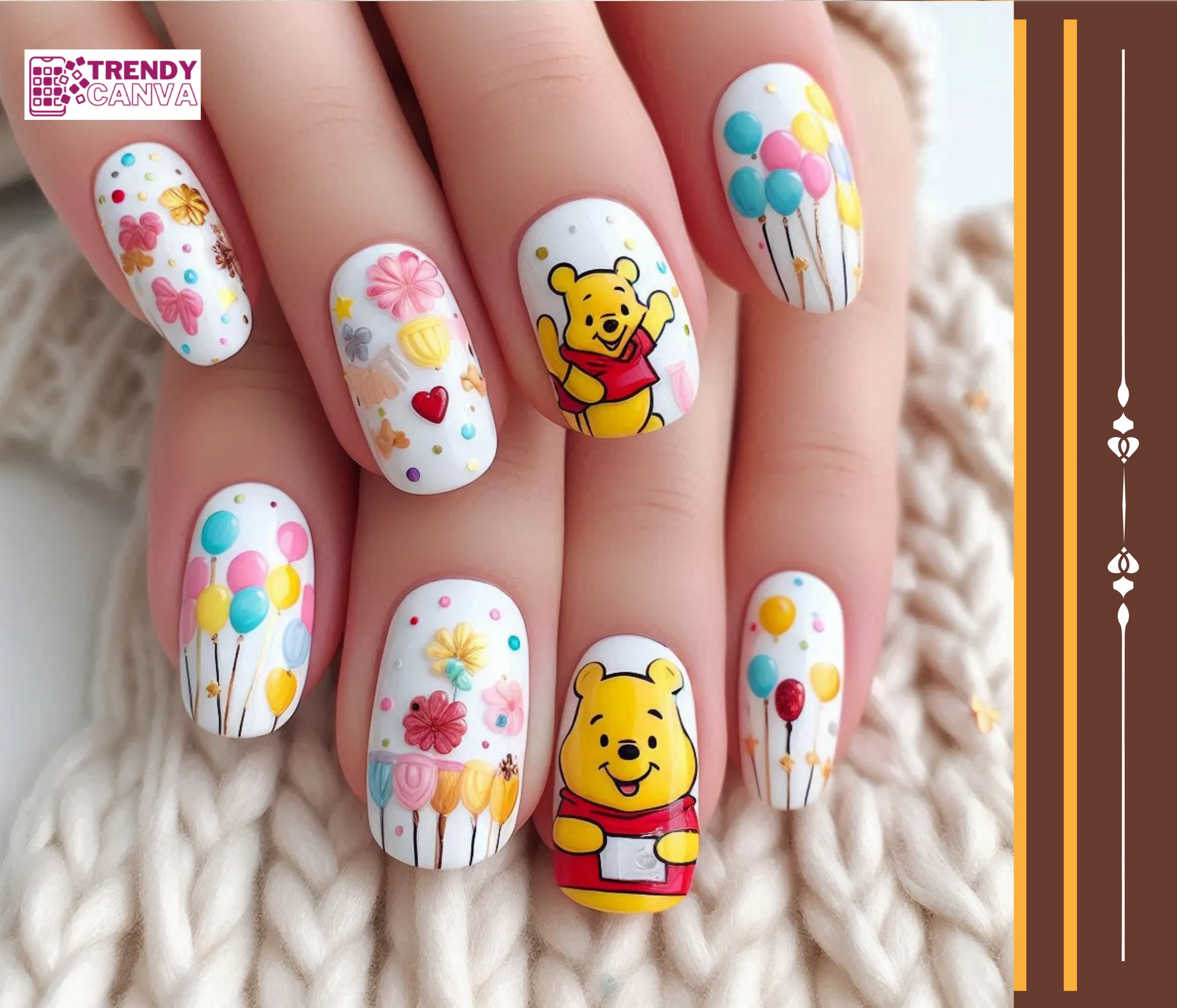 Pooh Bear in the Hundred Acre Wood Nails