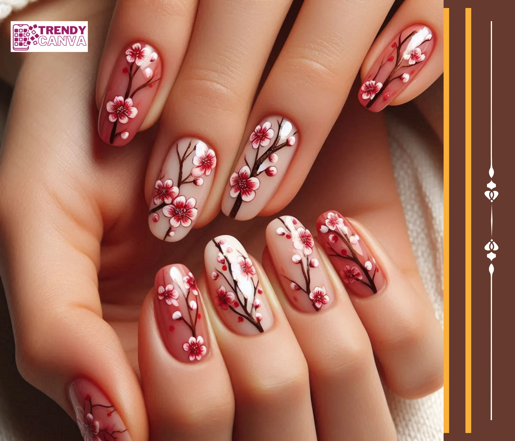 Cherry Blossom Nail Designs