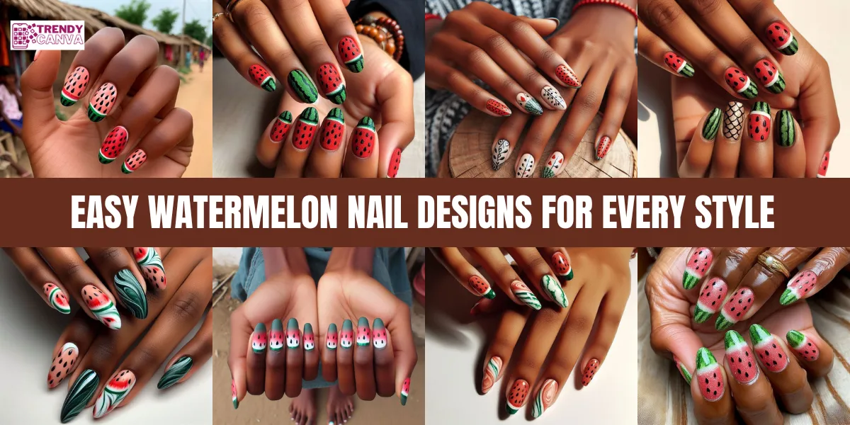 55+ Easy Watermelon Nail Designs for Every Style