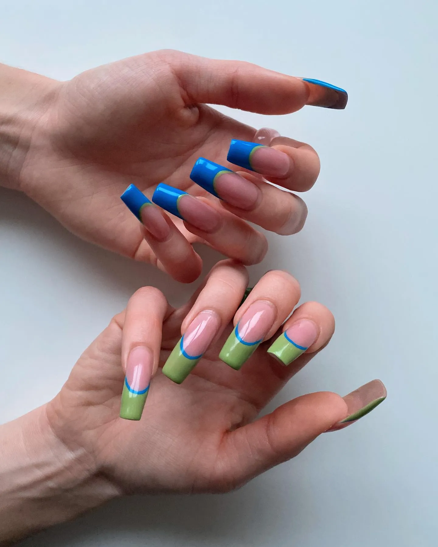 Layering Cobalt Blue Nail Designs with Other Colors