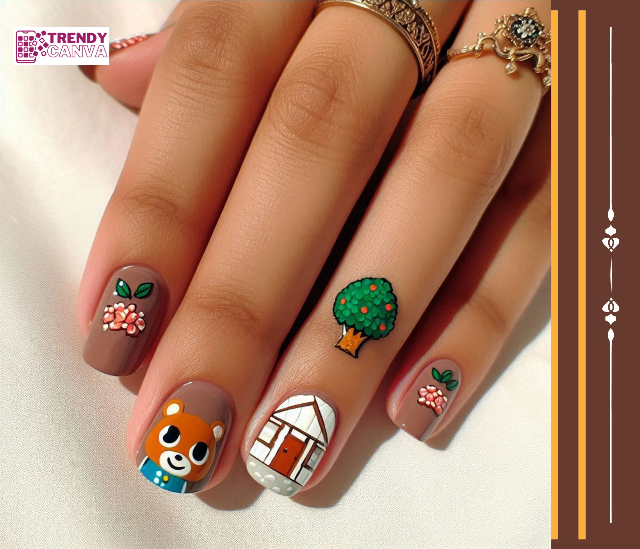 Animal Crossing Nail Designs