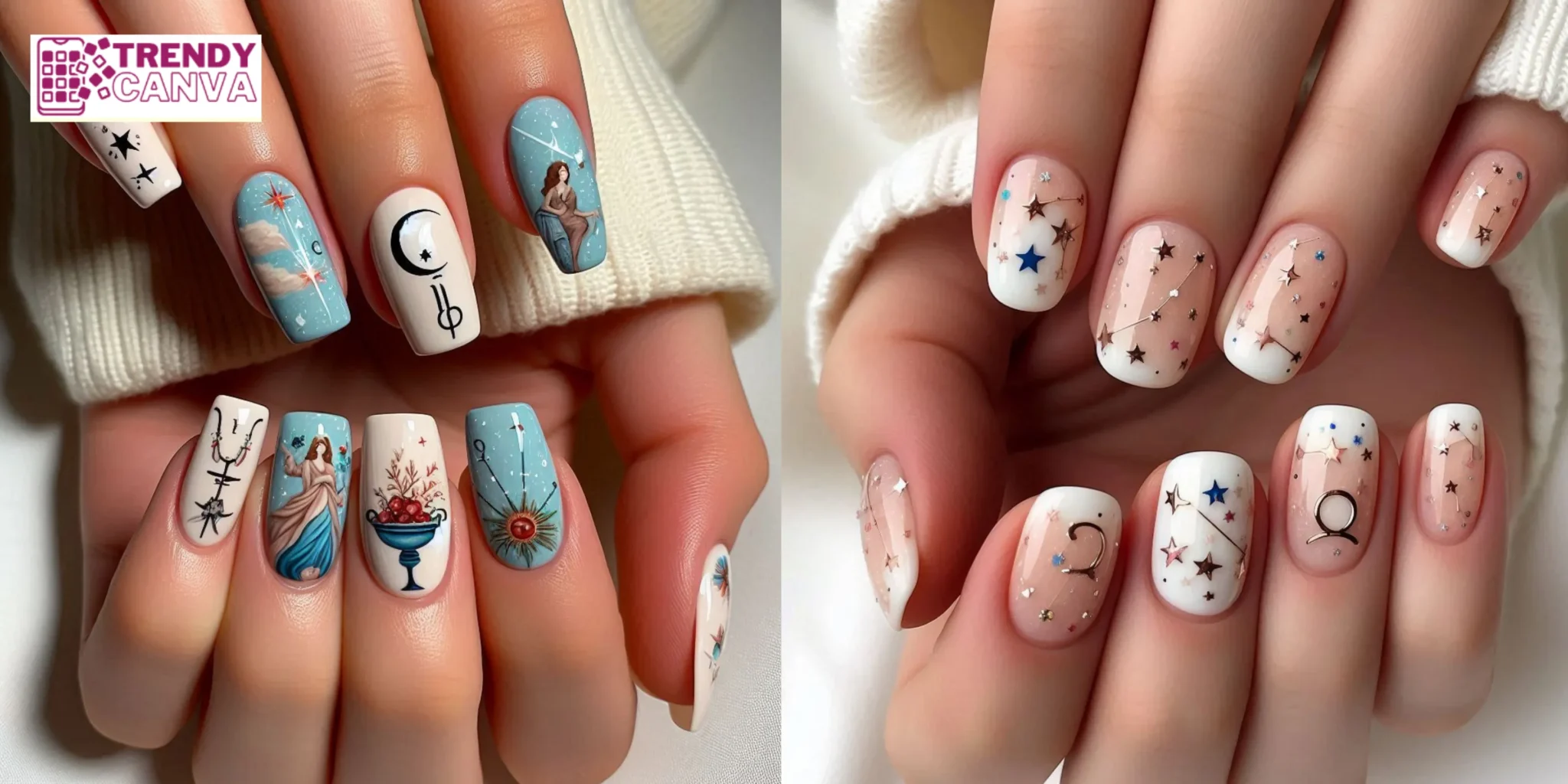 45 Trendy Gemini Nail Designs That Will Steal the Show