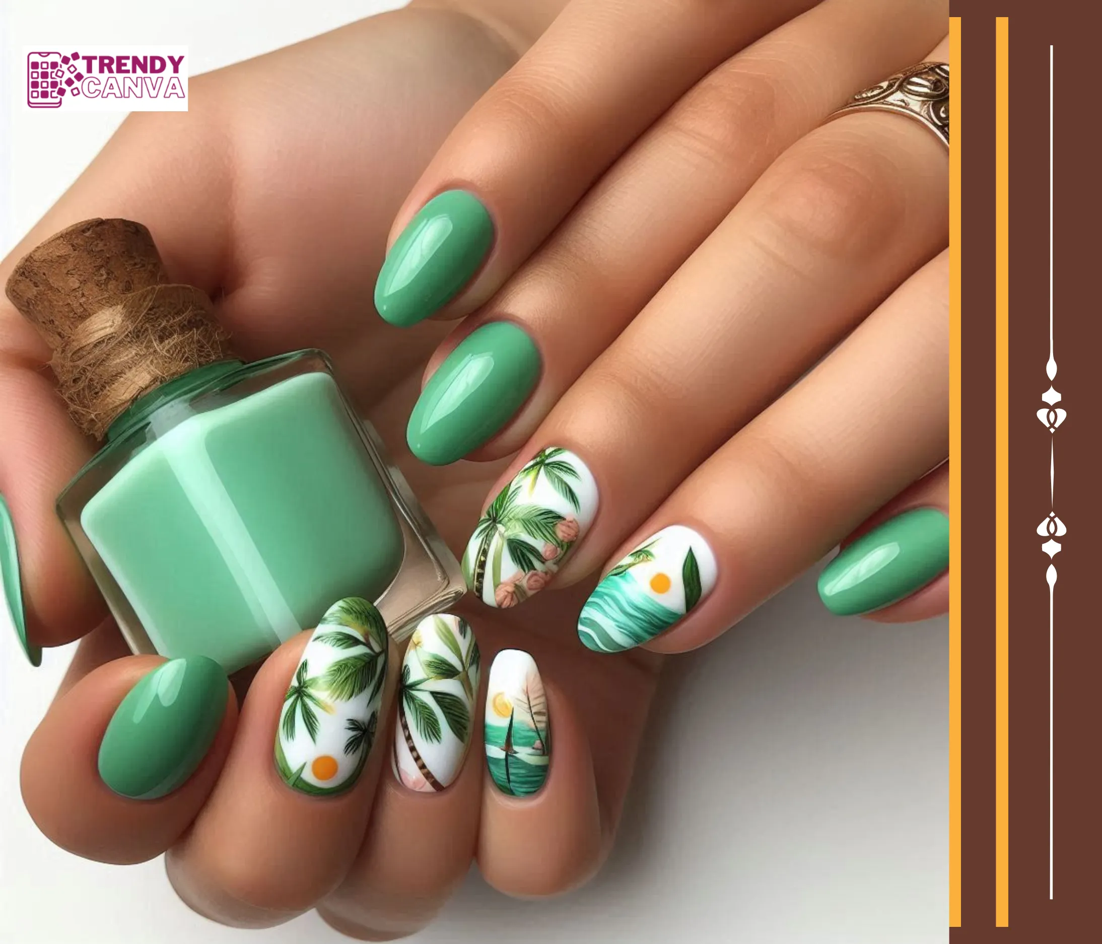 Tropical Paradise Nail Designs