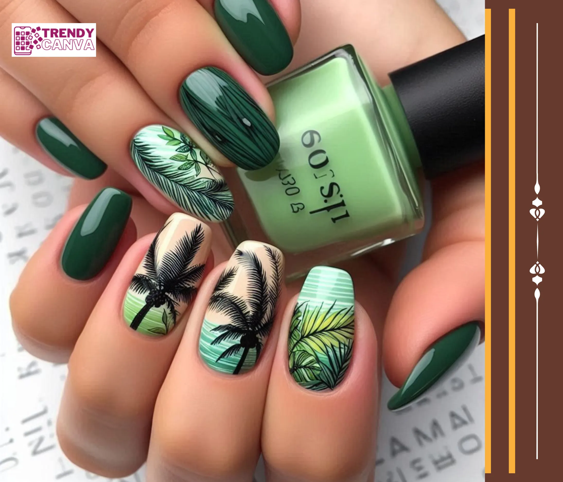 Tropical Paradise Nail Designs