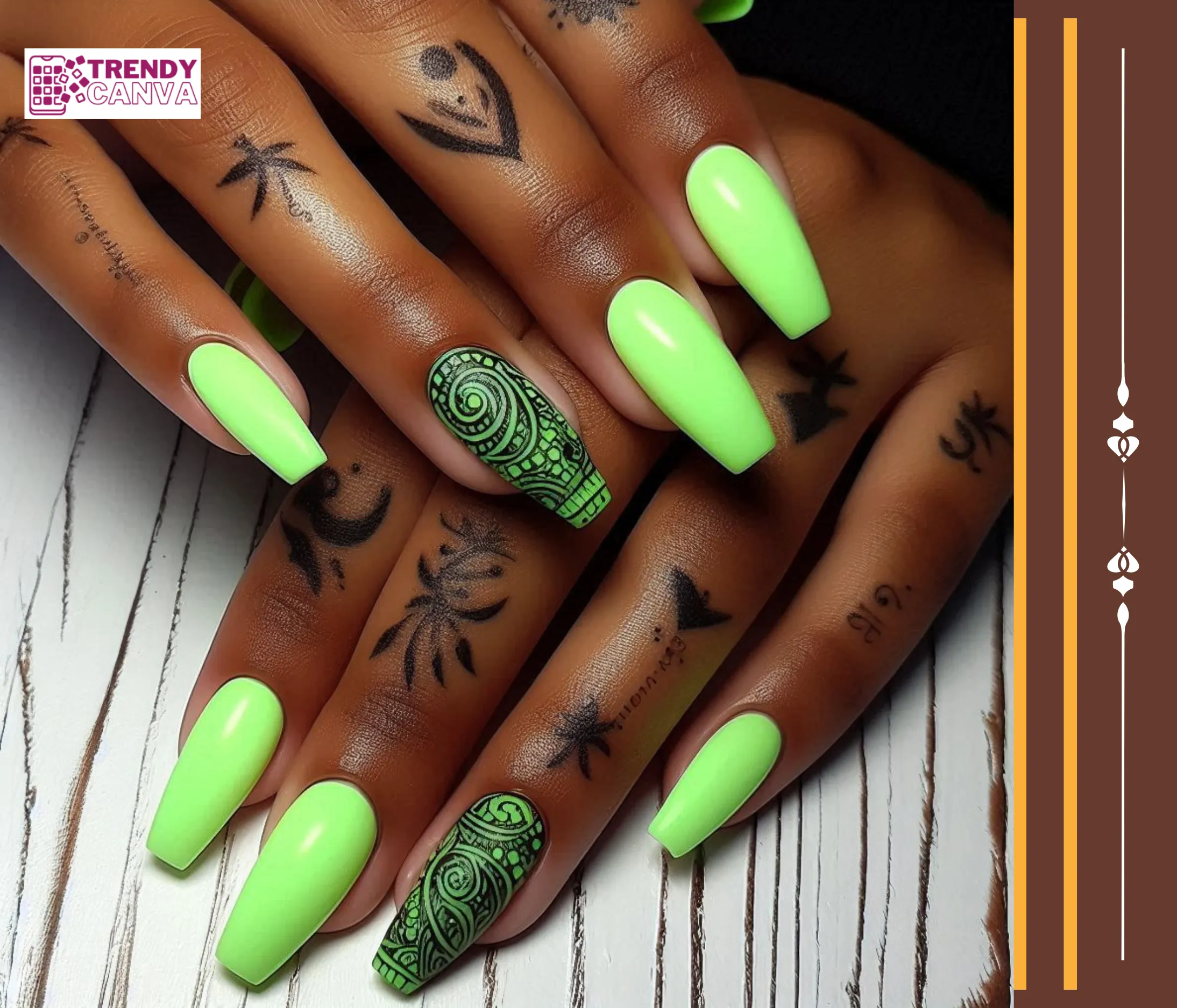 Neon Green Sensation Nail Designs