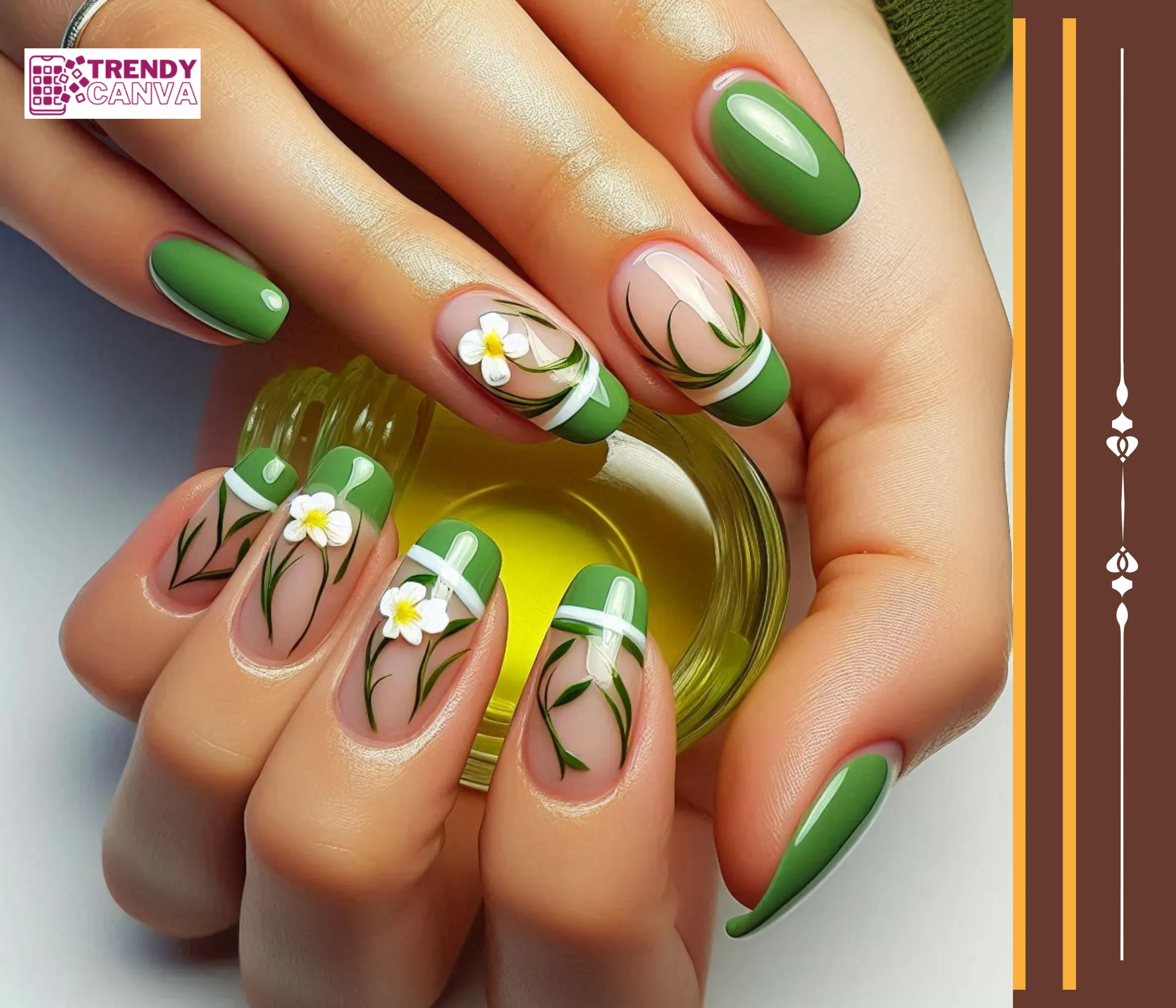 French Manicure with a Twist Nail Designs