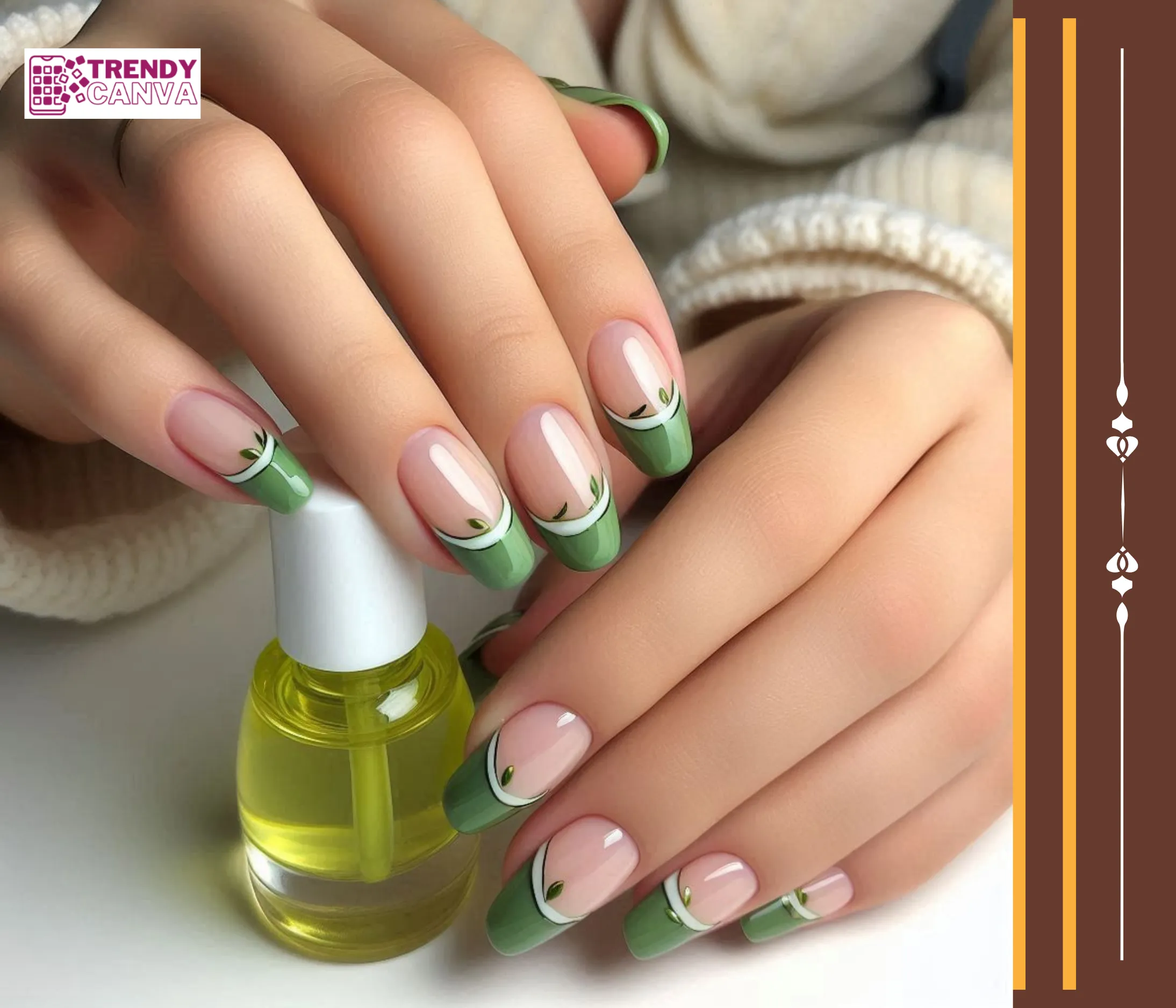 French Manicure with a Twist Nail Designs