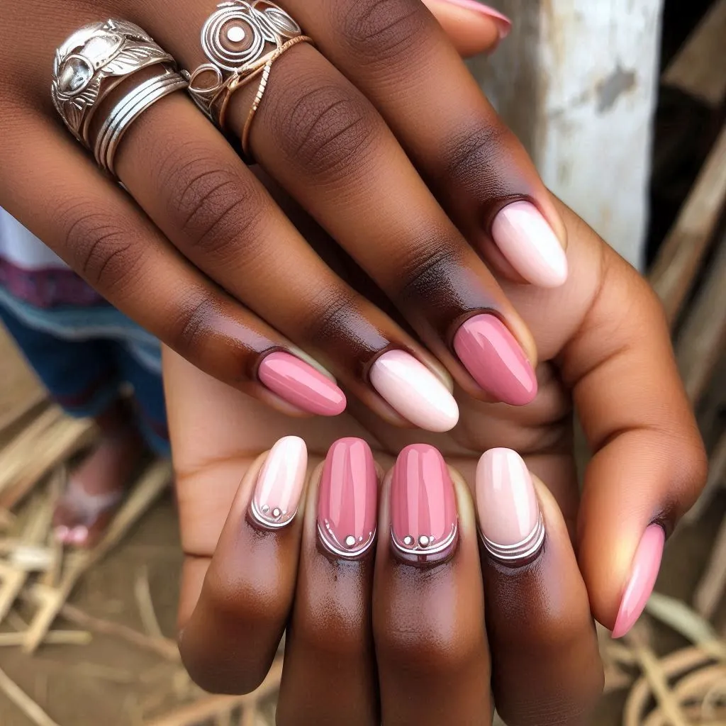 Baby Pink Ombre Nail Designs