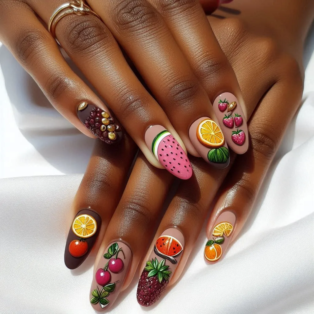 Fruity Fun Nail Designs